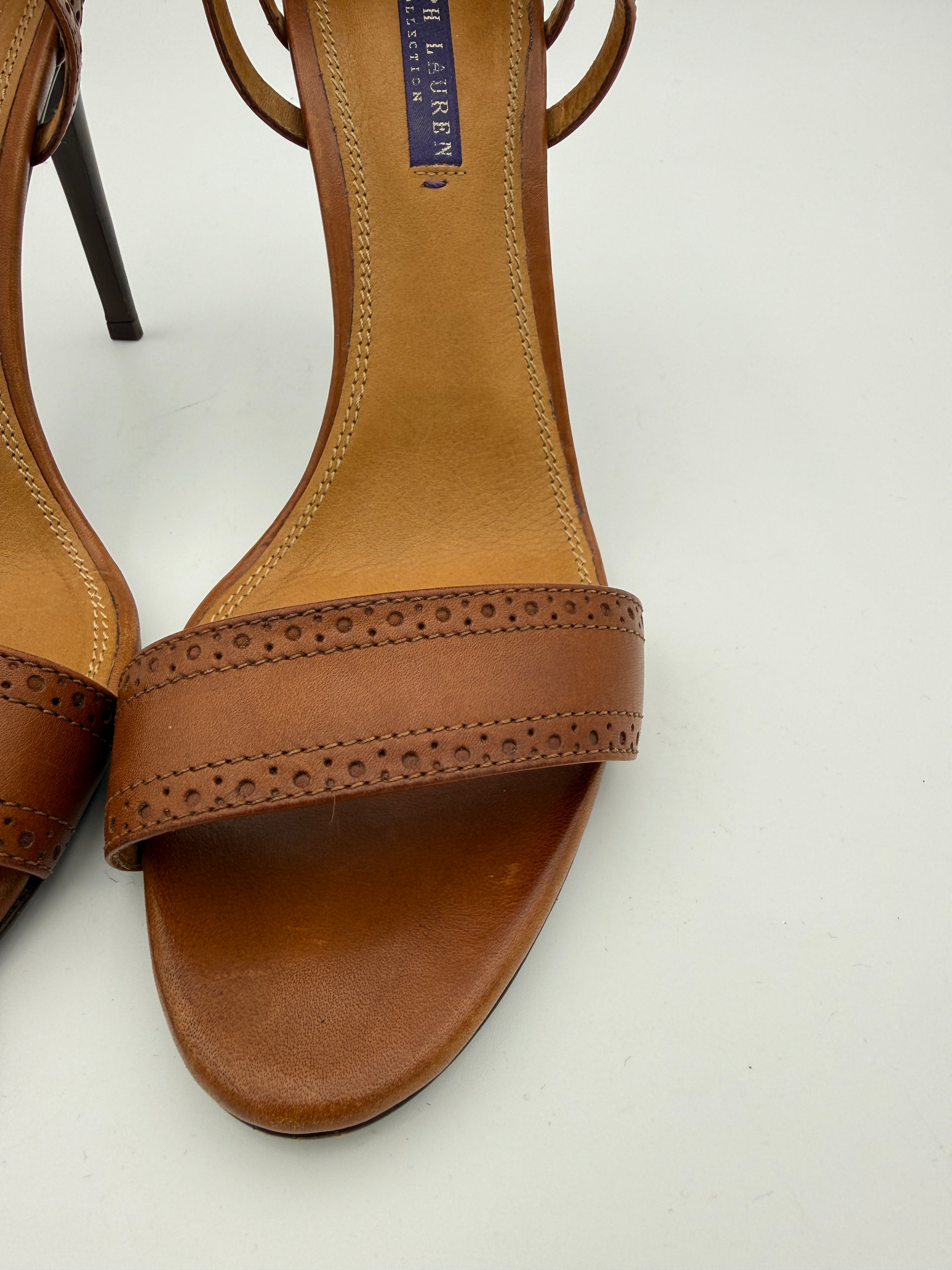 Ralph Lauren vintage brown leather sandal Size 9,5