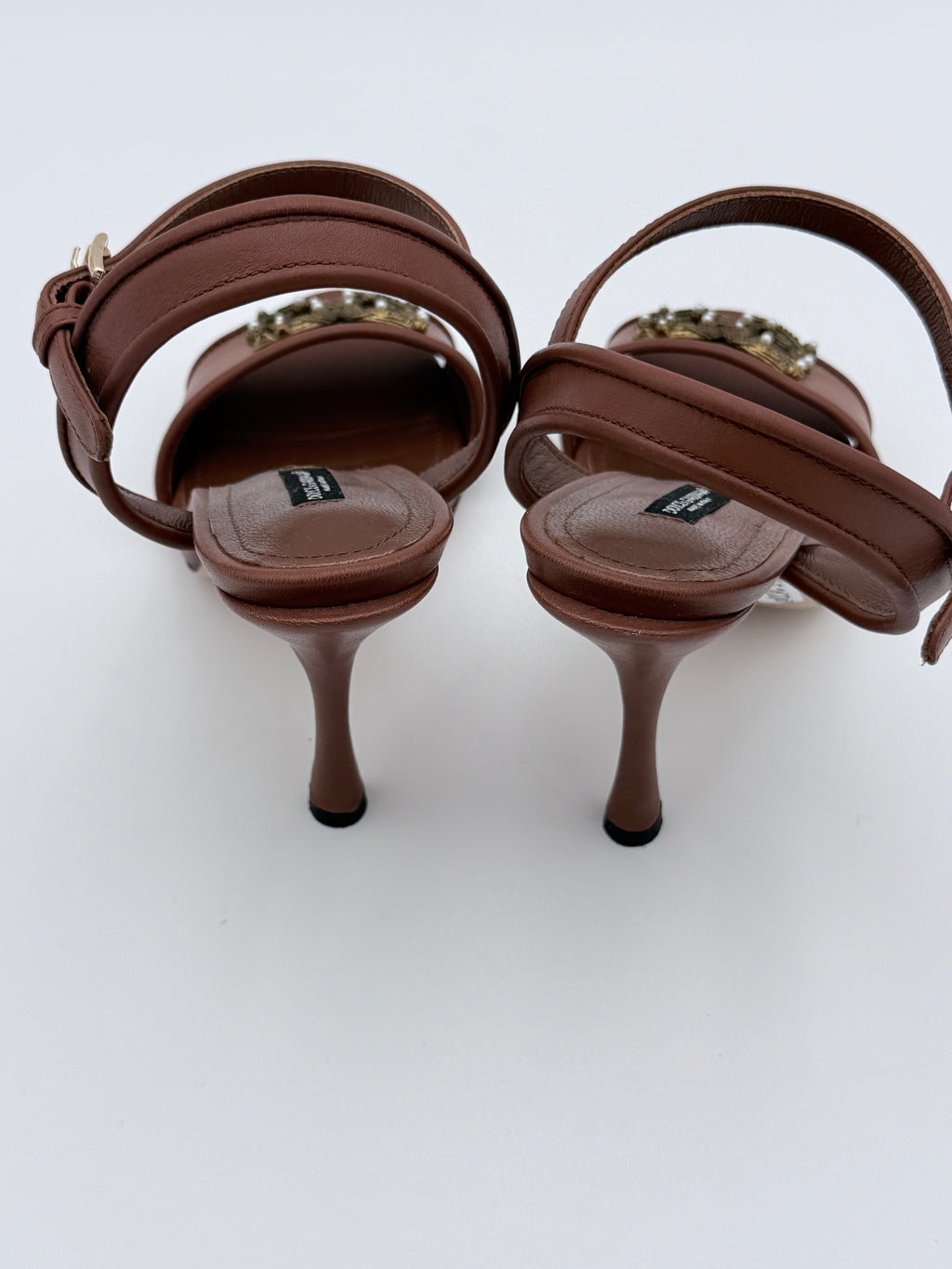 Dolce Gabbana Brown Sandal size 41 new full set