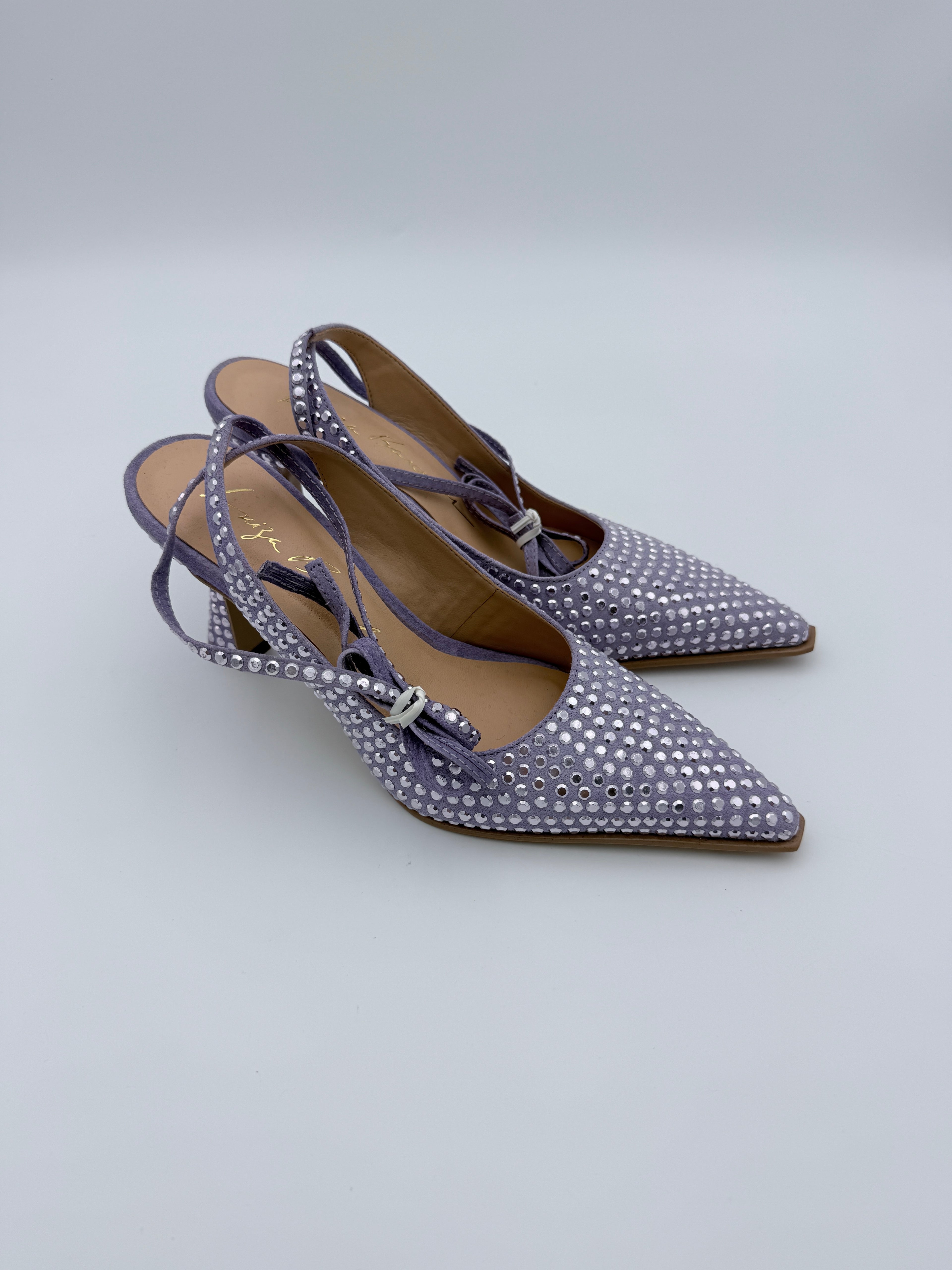Luiza Barcelos Lilac Studed Ankle Tie B001 V6