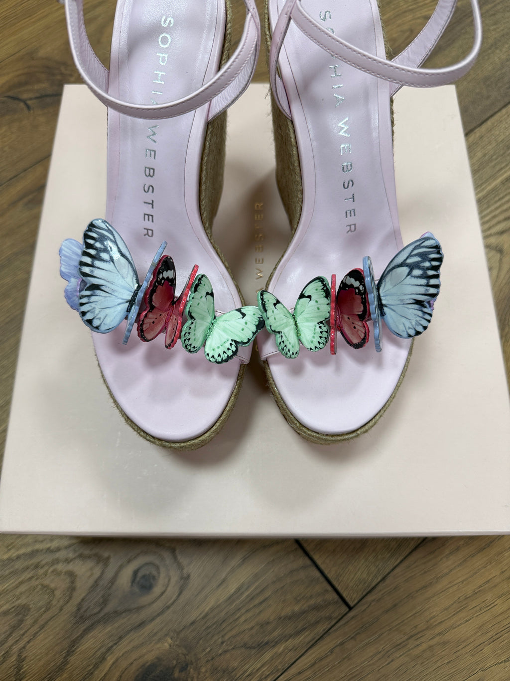 Sophia Webster Butterfly wedges Size 39,5 full set