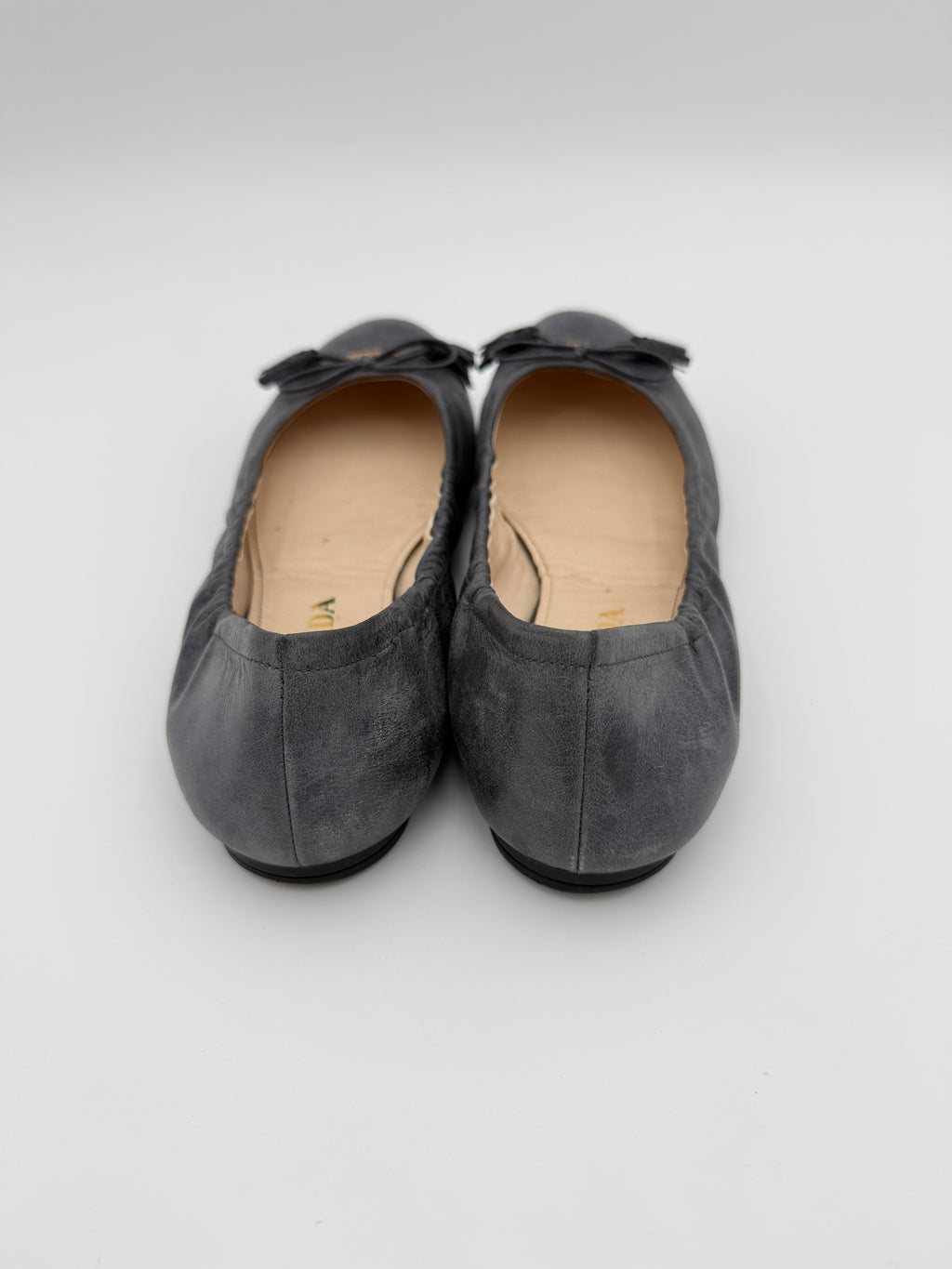Prada Gray Ballerinas Size 37,5
