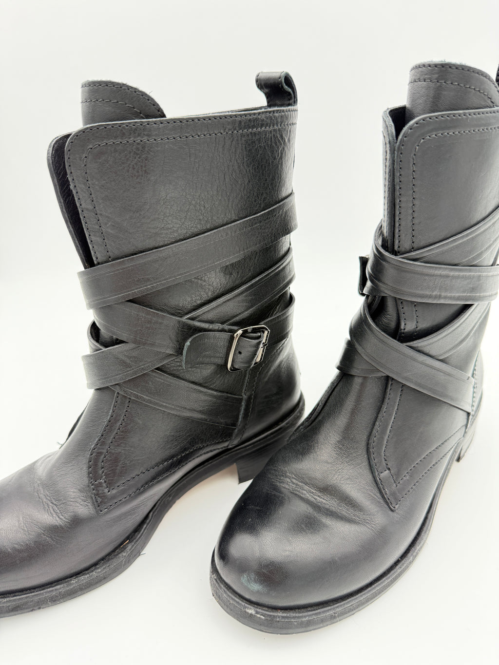 Jimmy Choo Black Leather Boots