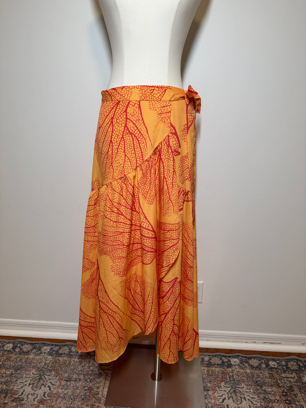 Hutch Anthropologie Orange skirt medium