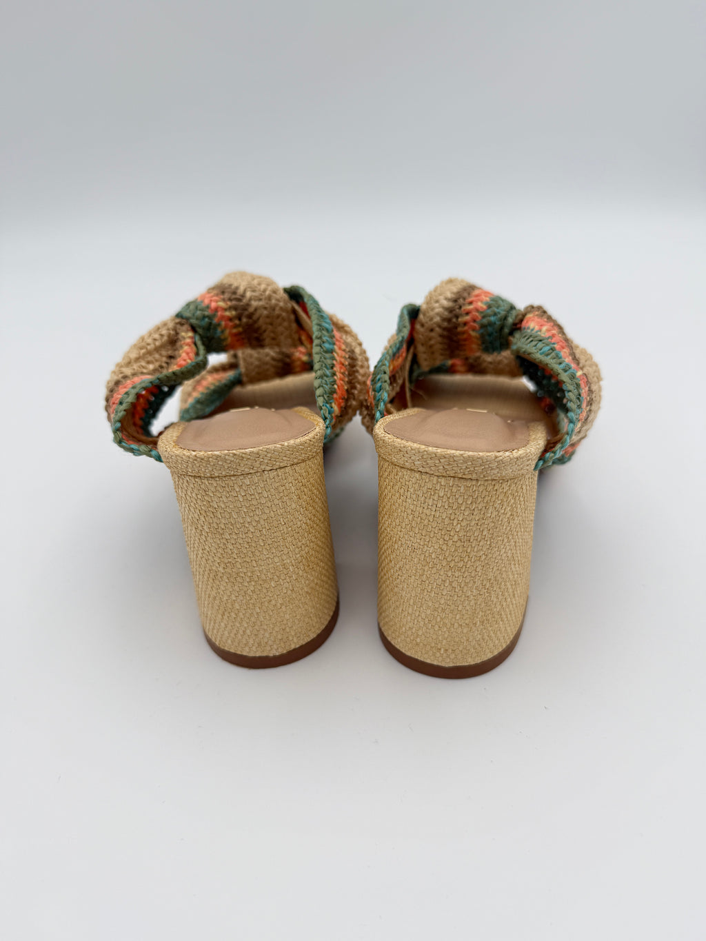 Uza Natural Straw Sandal Size 7
