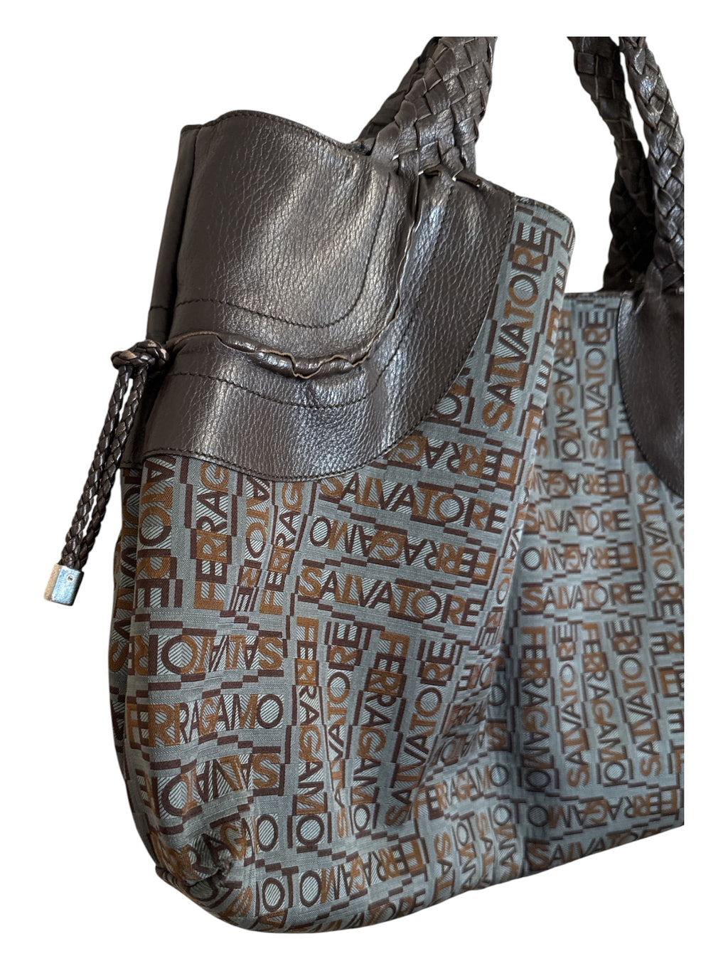 SALVATORE FERRAGAMO Jacquard Tote Bag