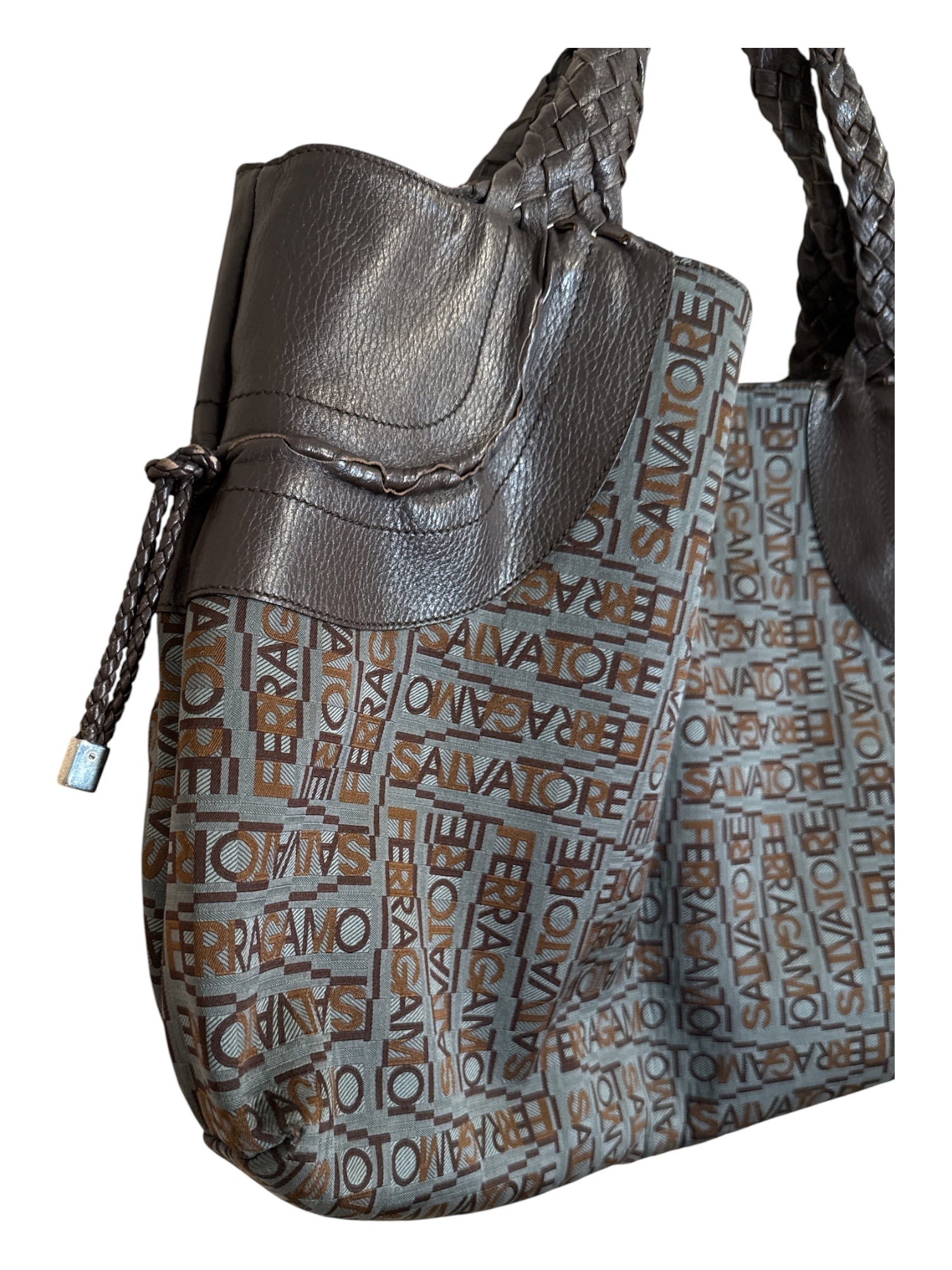 SALVATORE FERRAGAMO Jacquard Tote Bag