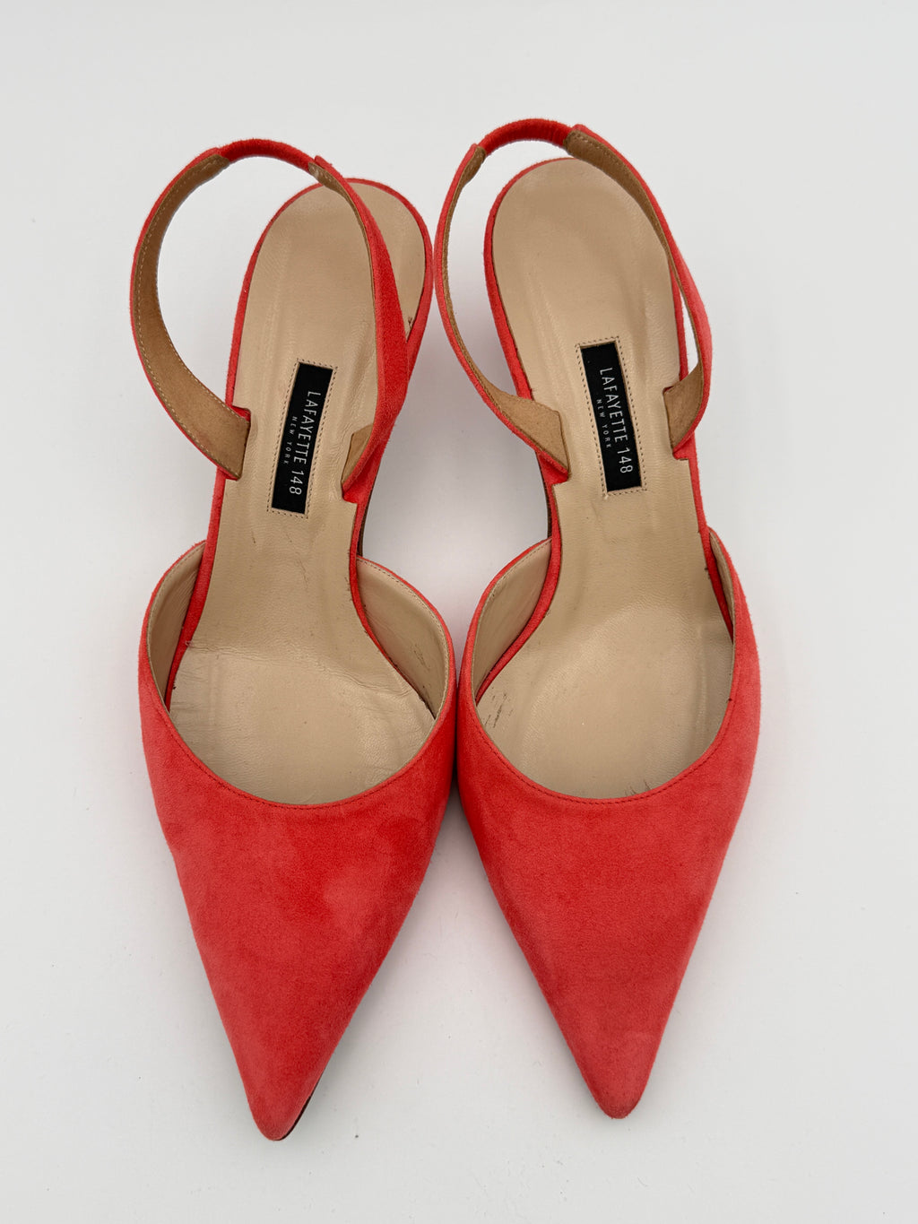Lafayette 148 Coral Suede Pump Size 40