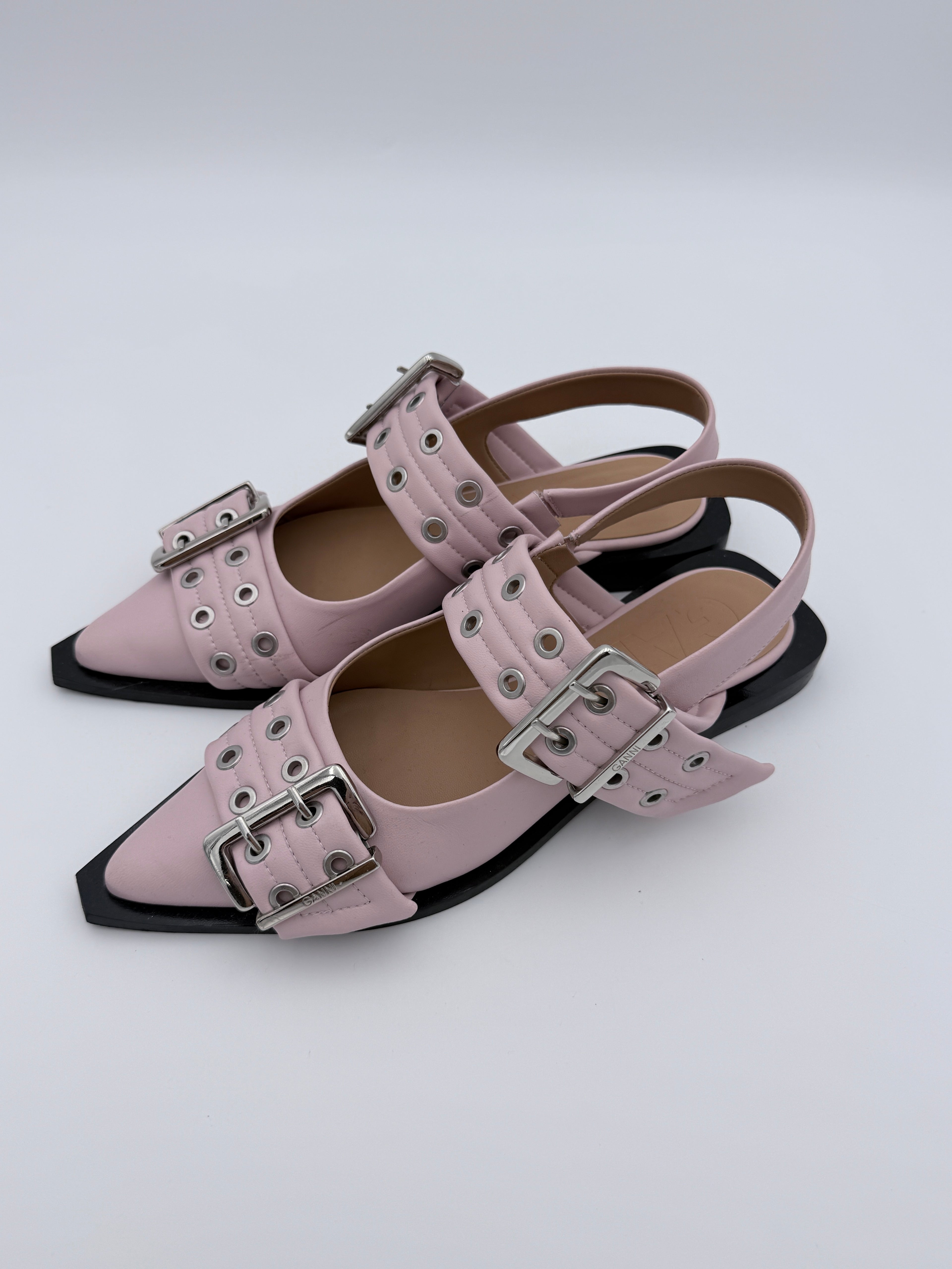 Ganni Soft pink flats size 39