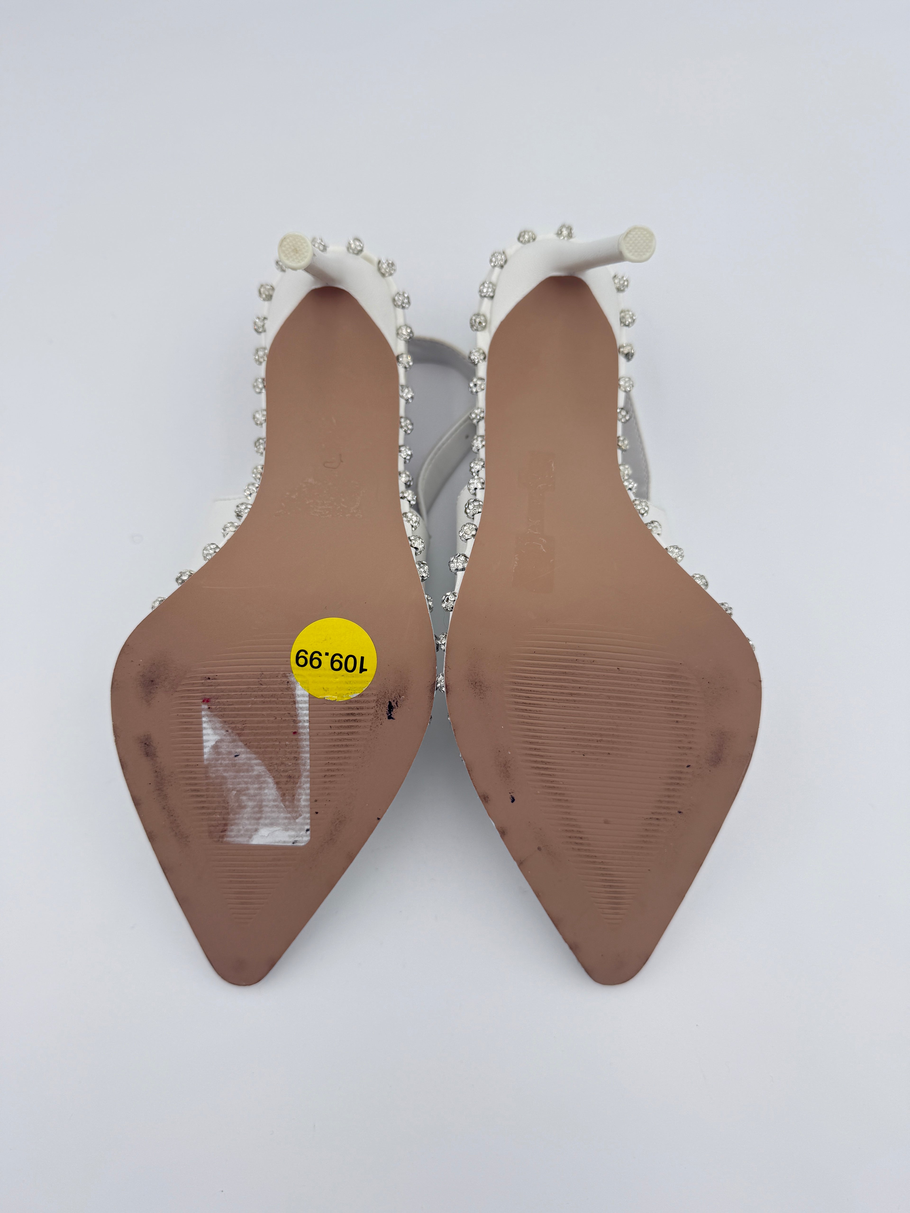 Steve Maden Vivian White heel Size 8