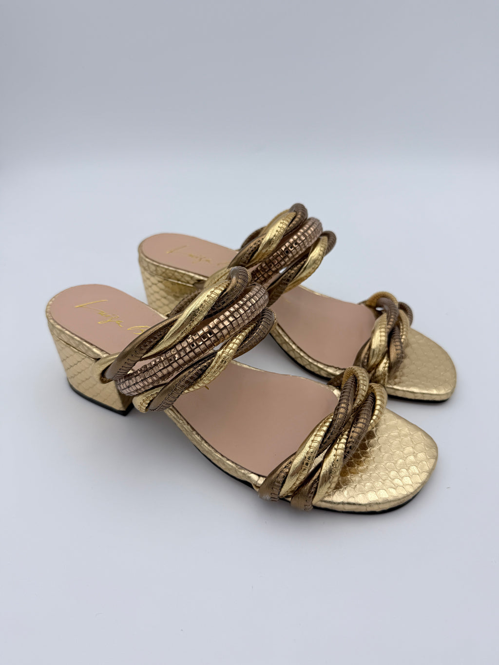 Luiza Barcelos Metalcolor Block Heel B101 V4