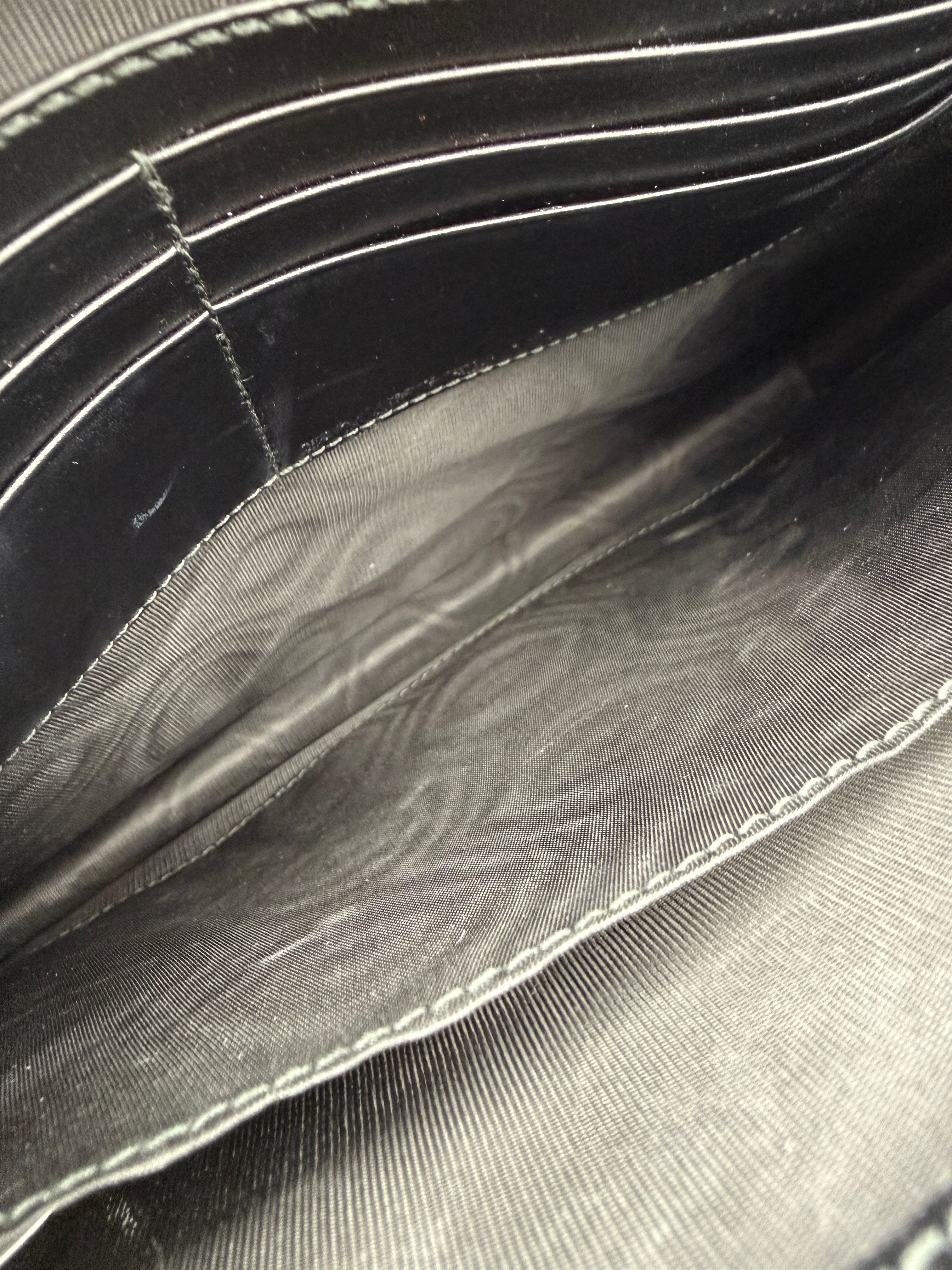 GUCCI CALFSKIN BLACK CLUTCH