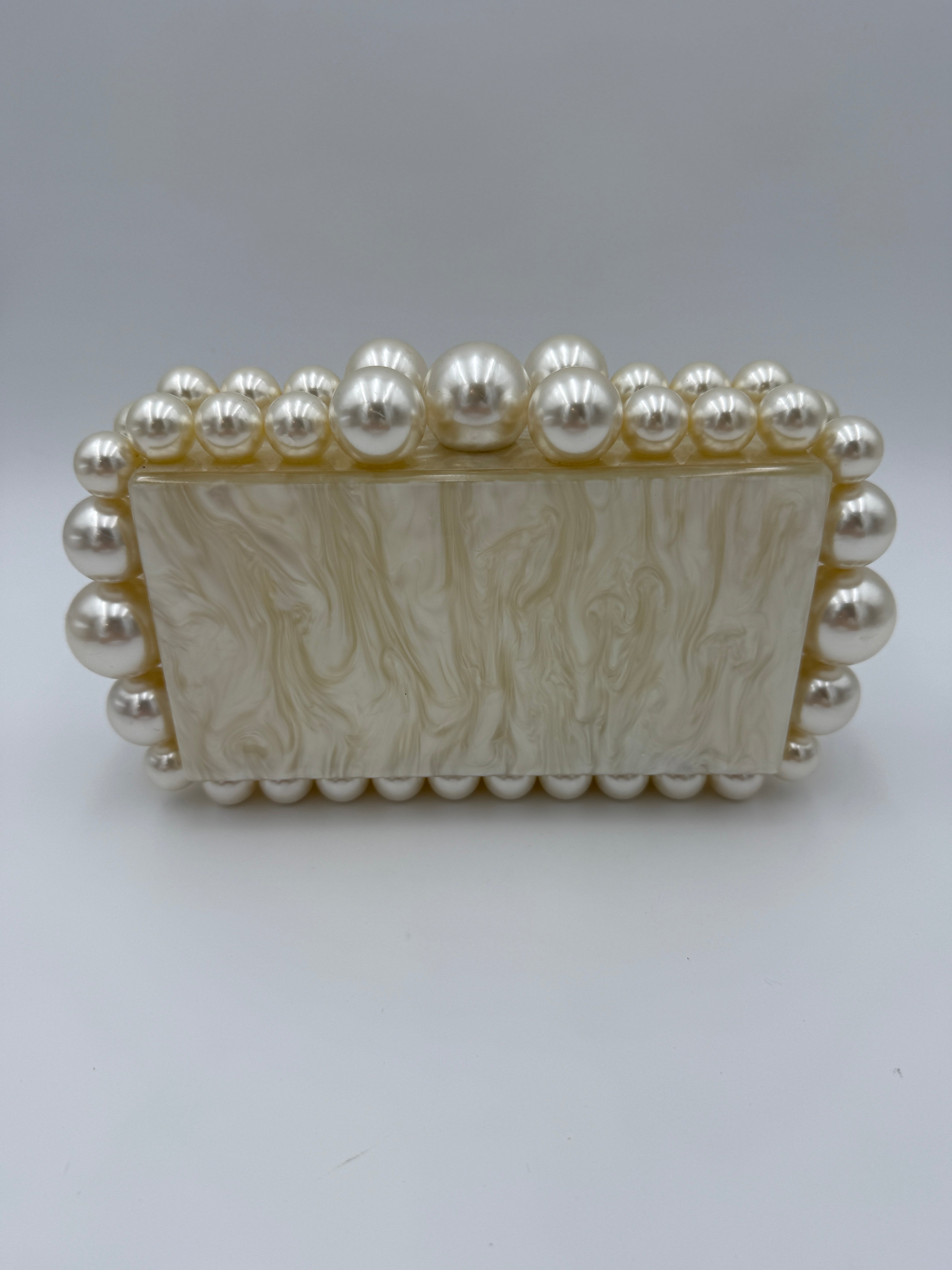 Cult gaia Pearl Acrylic clutch