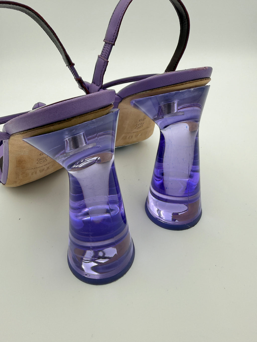 STAUD Lilac Acrylic Heel Size 39