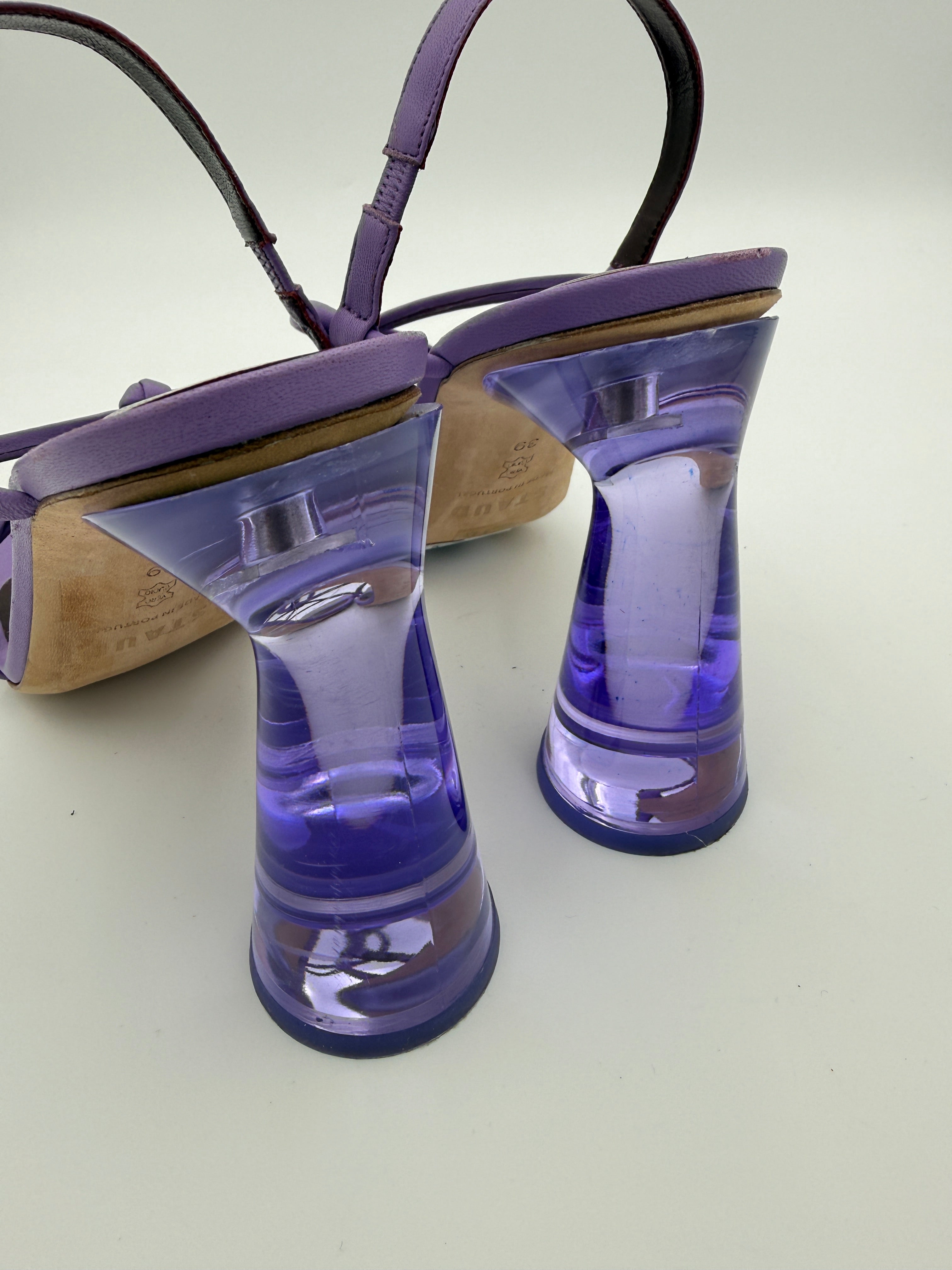 STAUD Lilac Acrylic Heel Size 39
