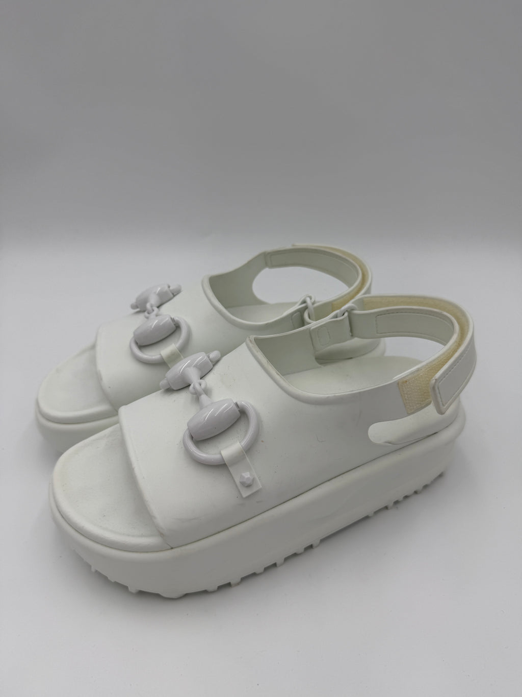 Gucci White Rubber Platform 36