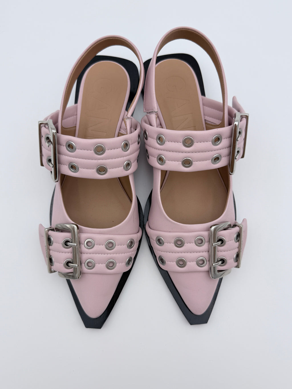 Ganni Soft pink flats size 39