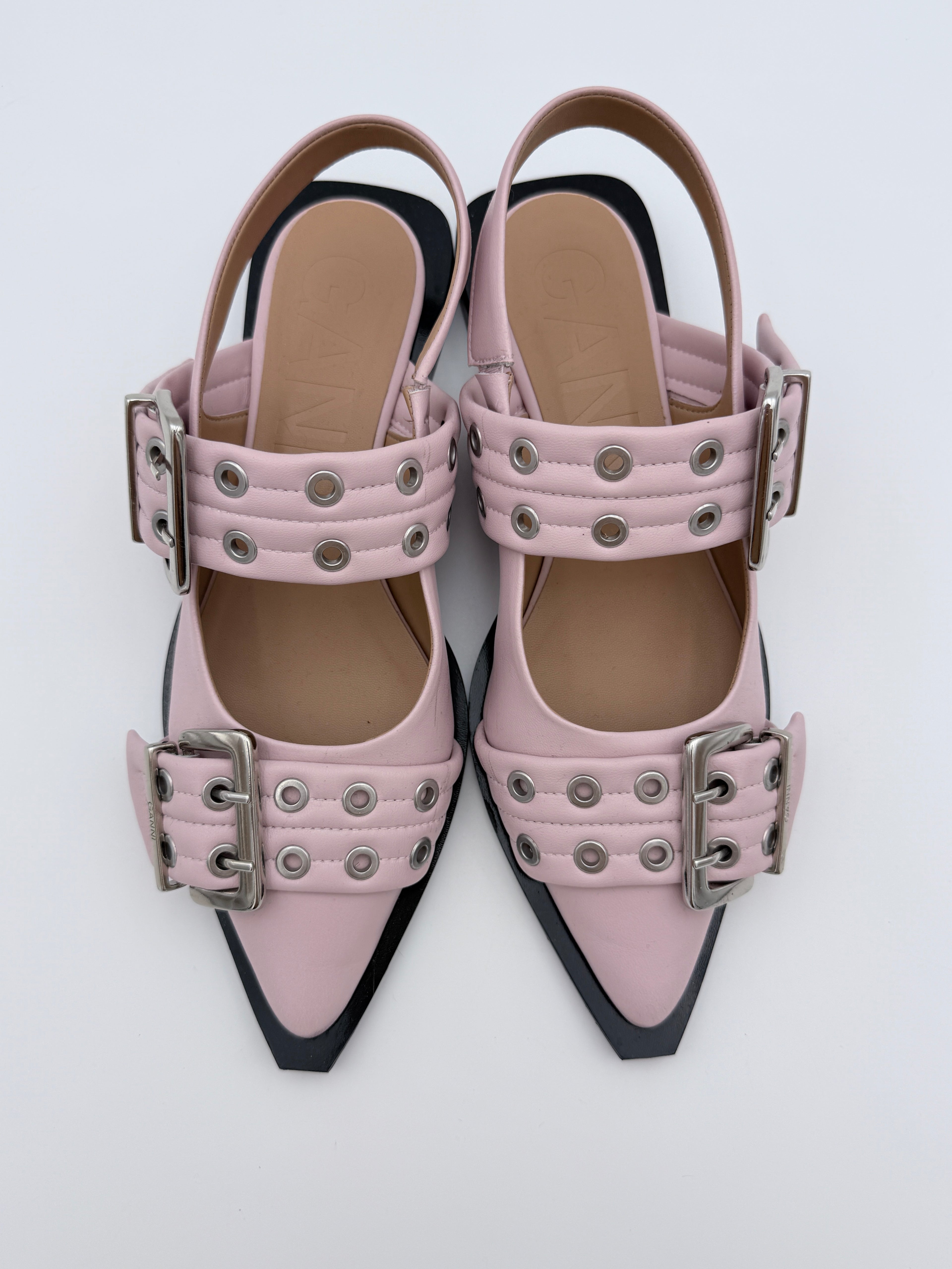 Ganni Soft pink flats size 39