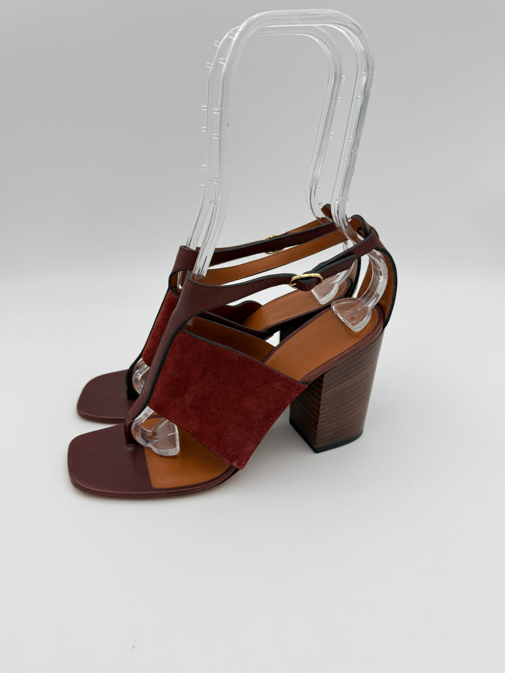 Celine Brown Wood Heels Size 37,5