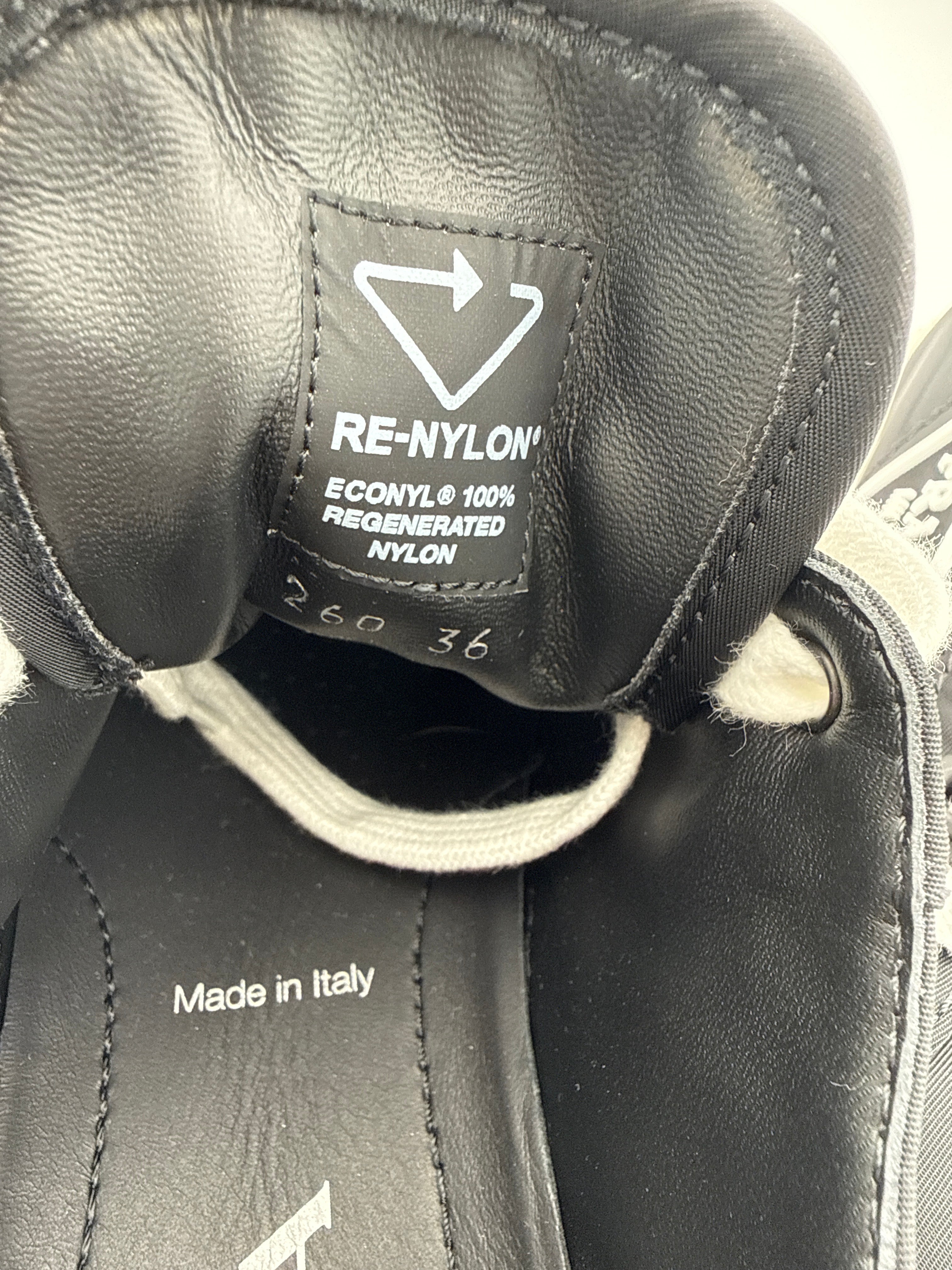 Prada Black Nylon Platform Sneaker size 36