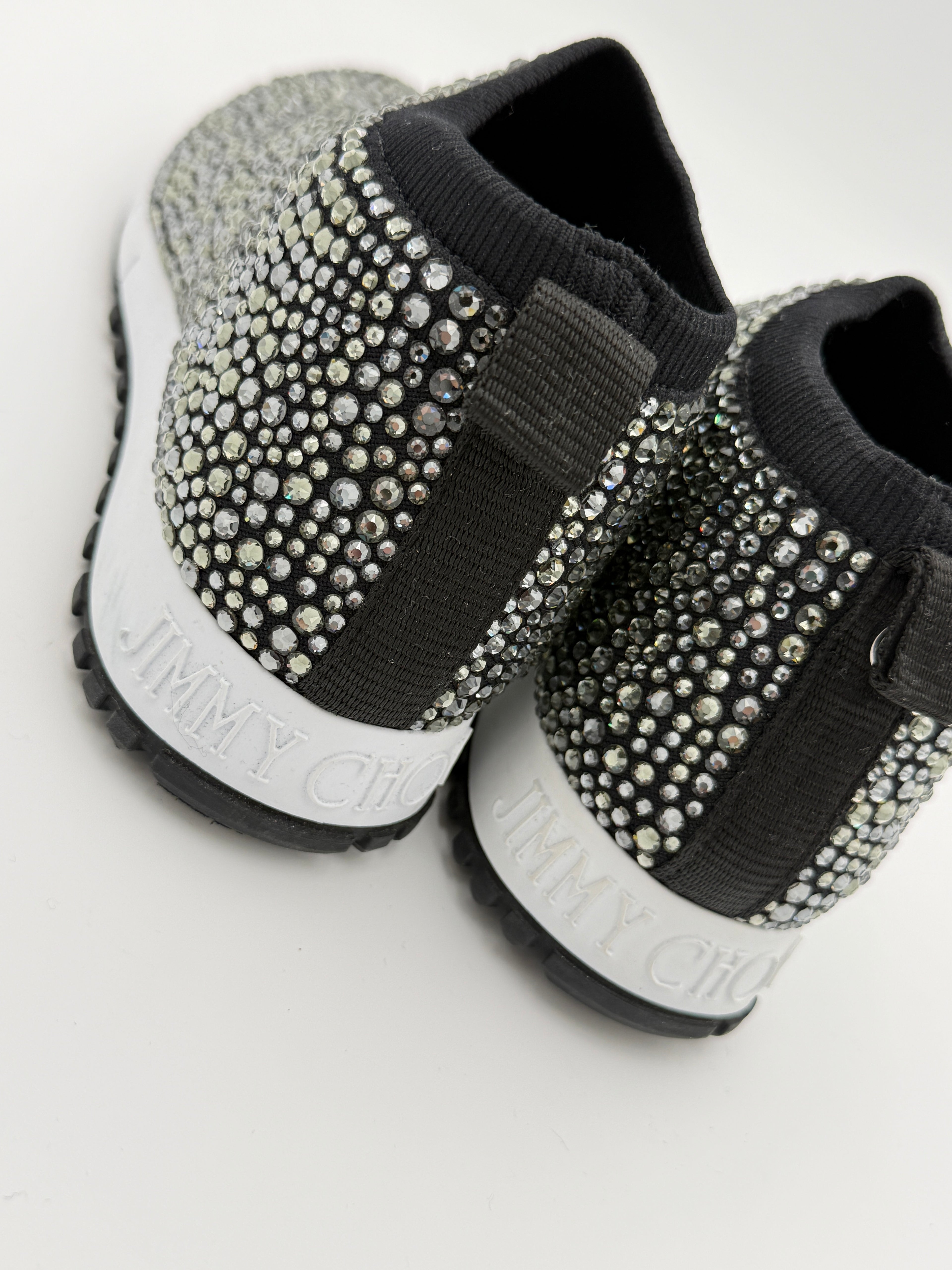 Jimmy Choo crystal sneakers size 37