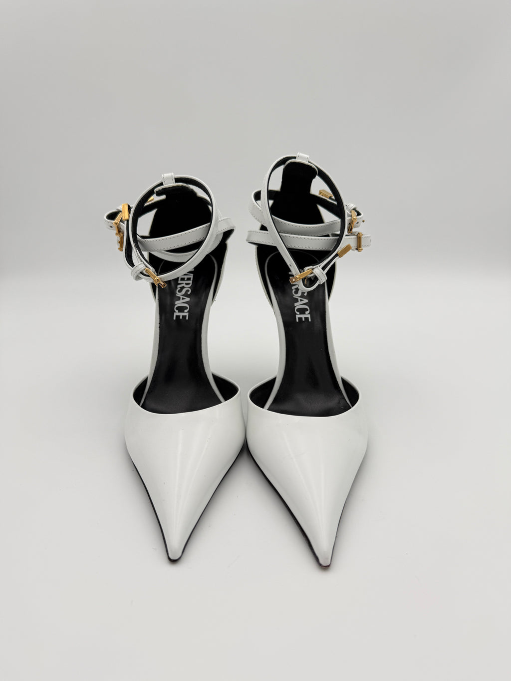 Versace white heel