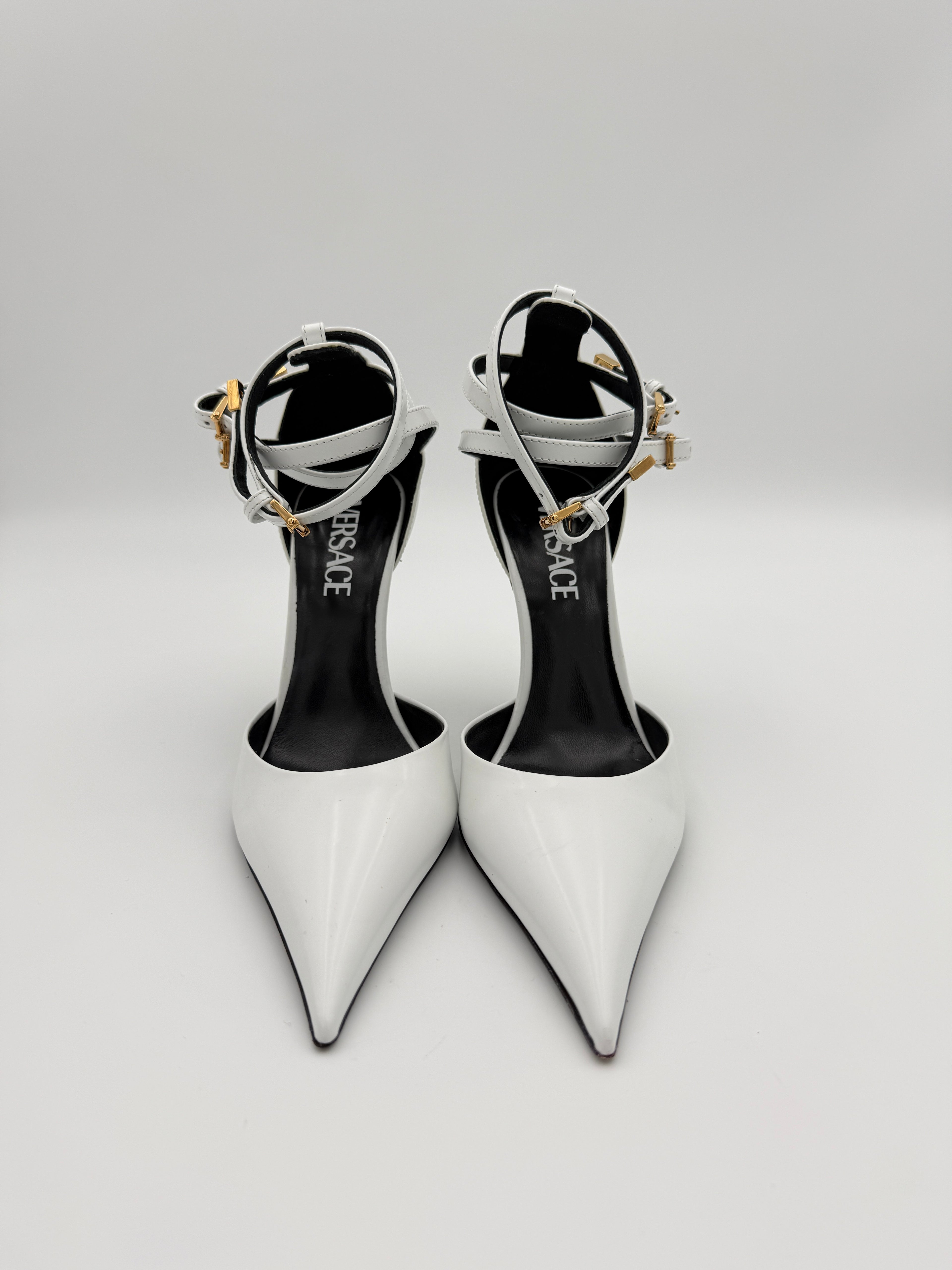 Versace white heel