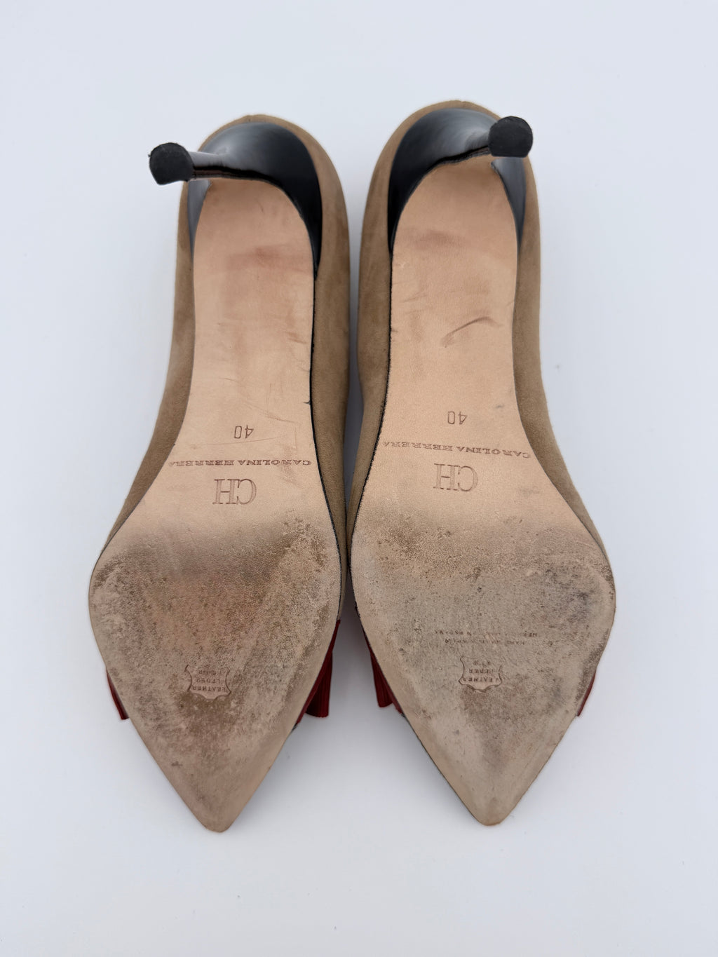 Carolina Herrera Red Bow Scarpin size 40