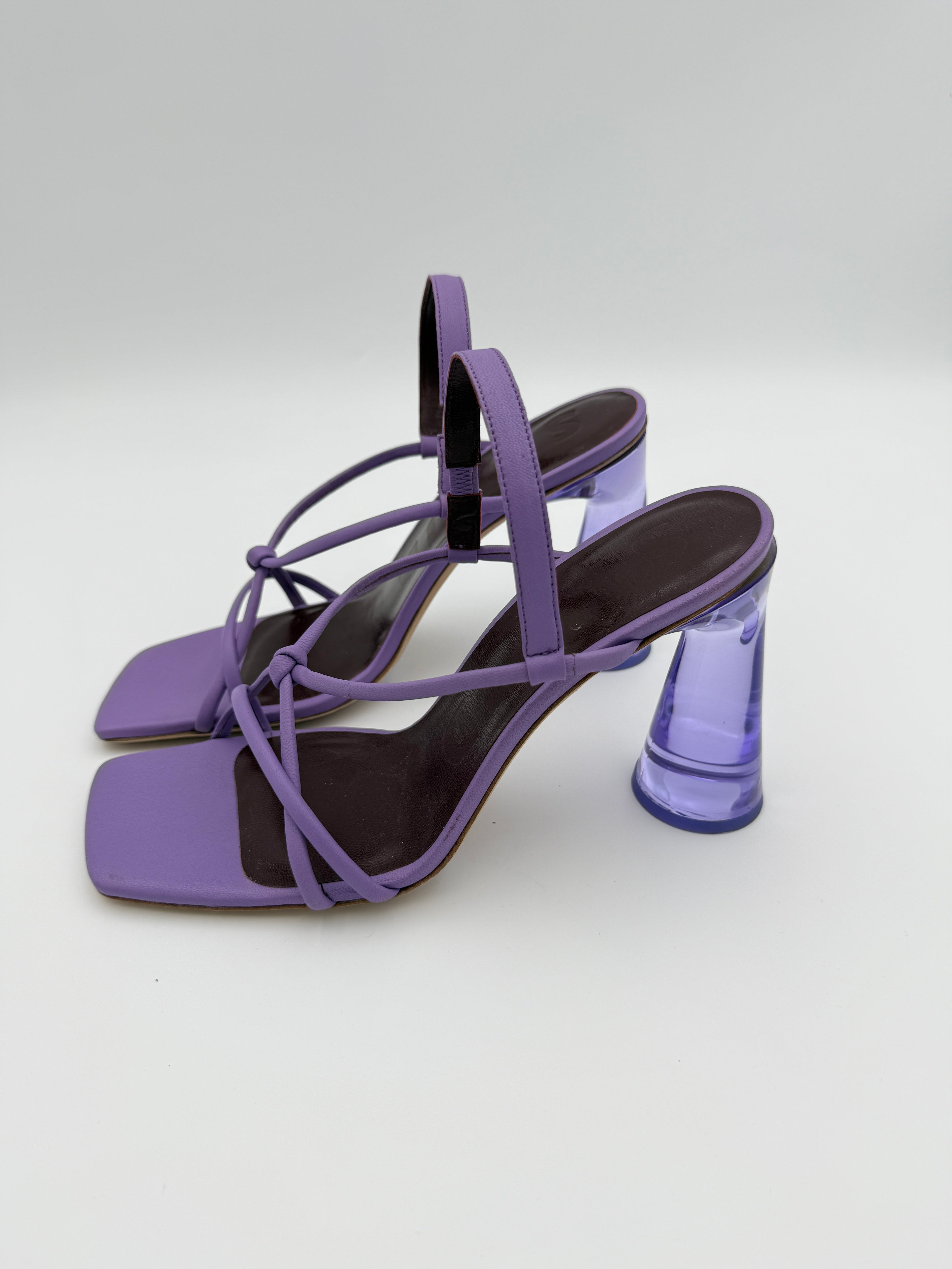 STAUD Lilac Acrylic Heel Size 39
