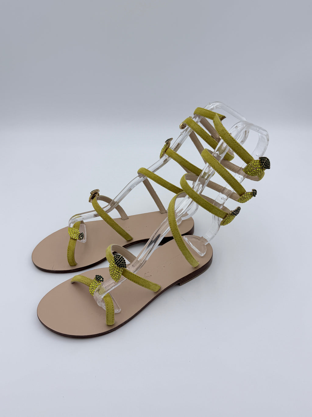 Abiddikkia Lemons gladiator flats new size 36