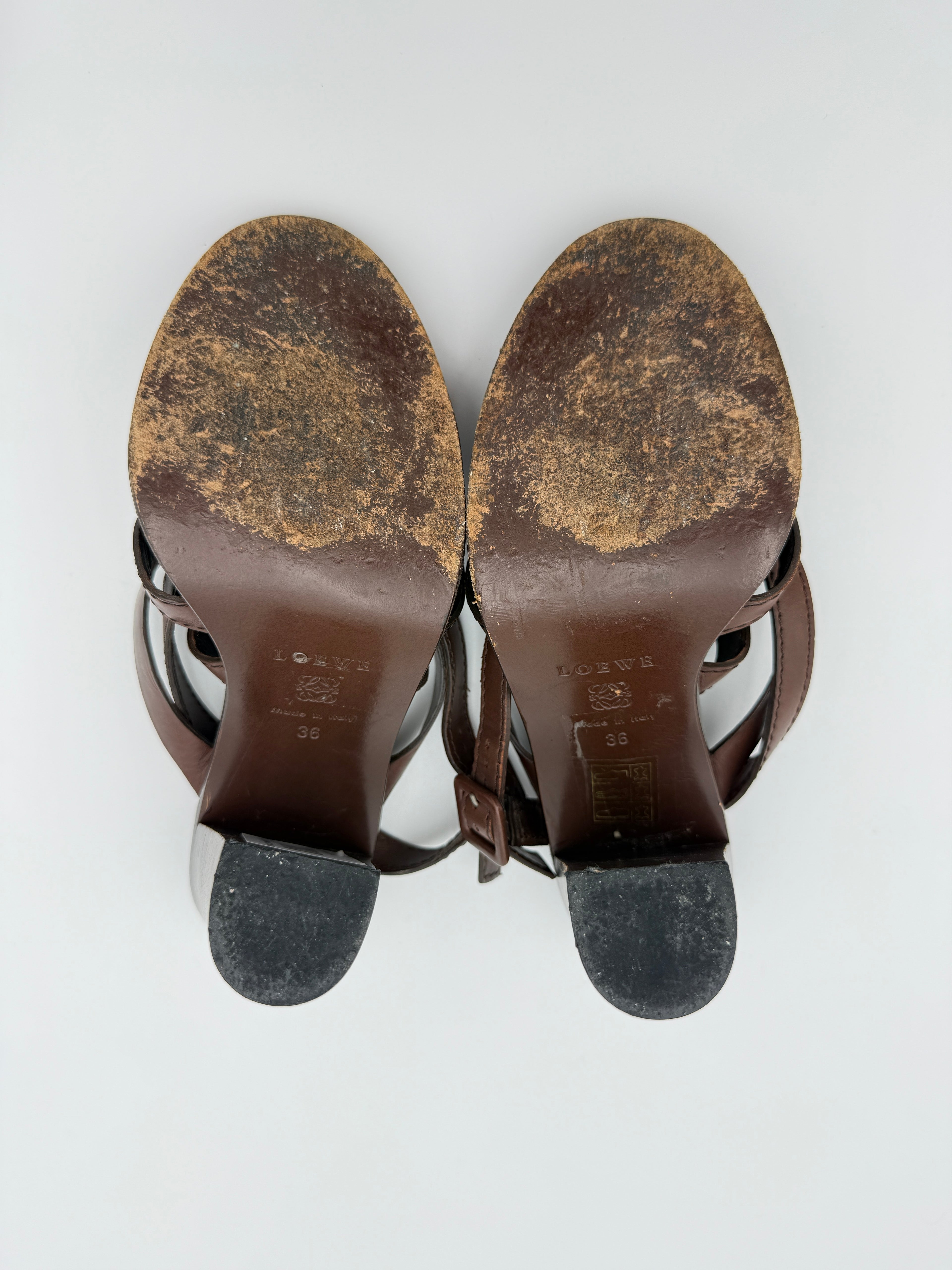 Loewe Vintage Browm Heel Size 36