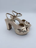Schutz Metallic Gold Platform  size 6