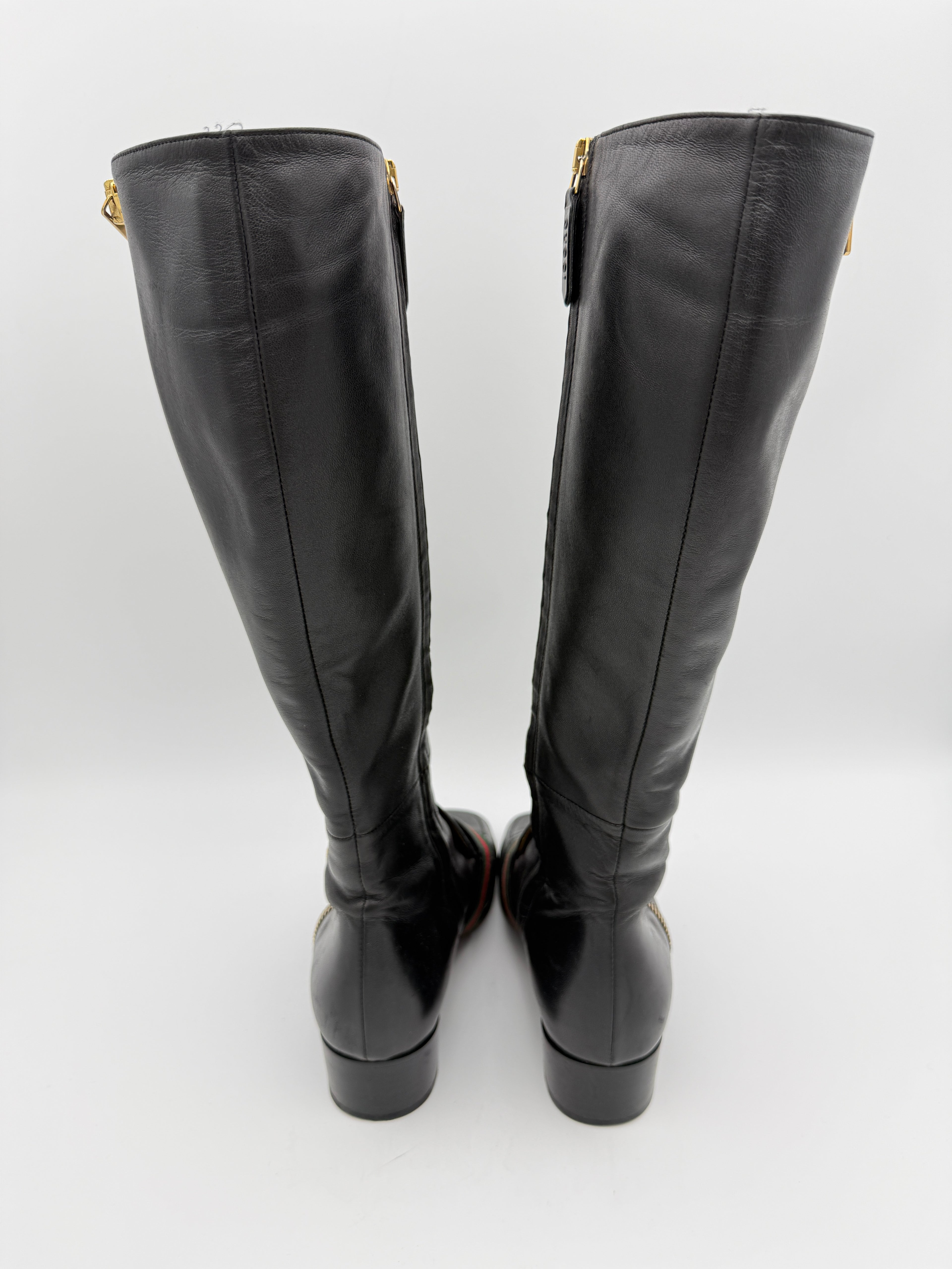 Gucci Marmont Black Boots Size 36,5