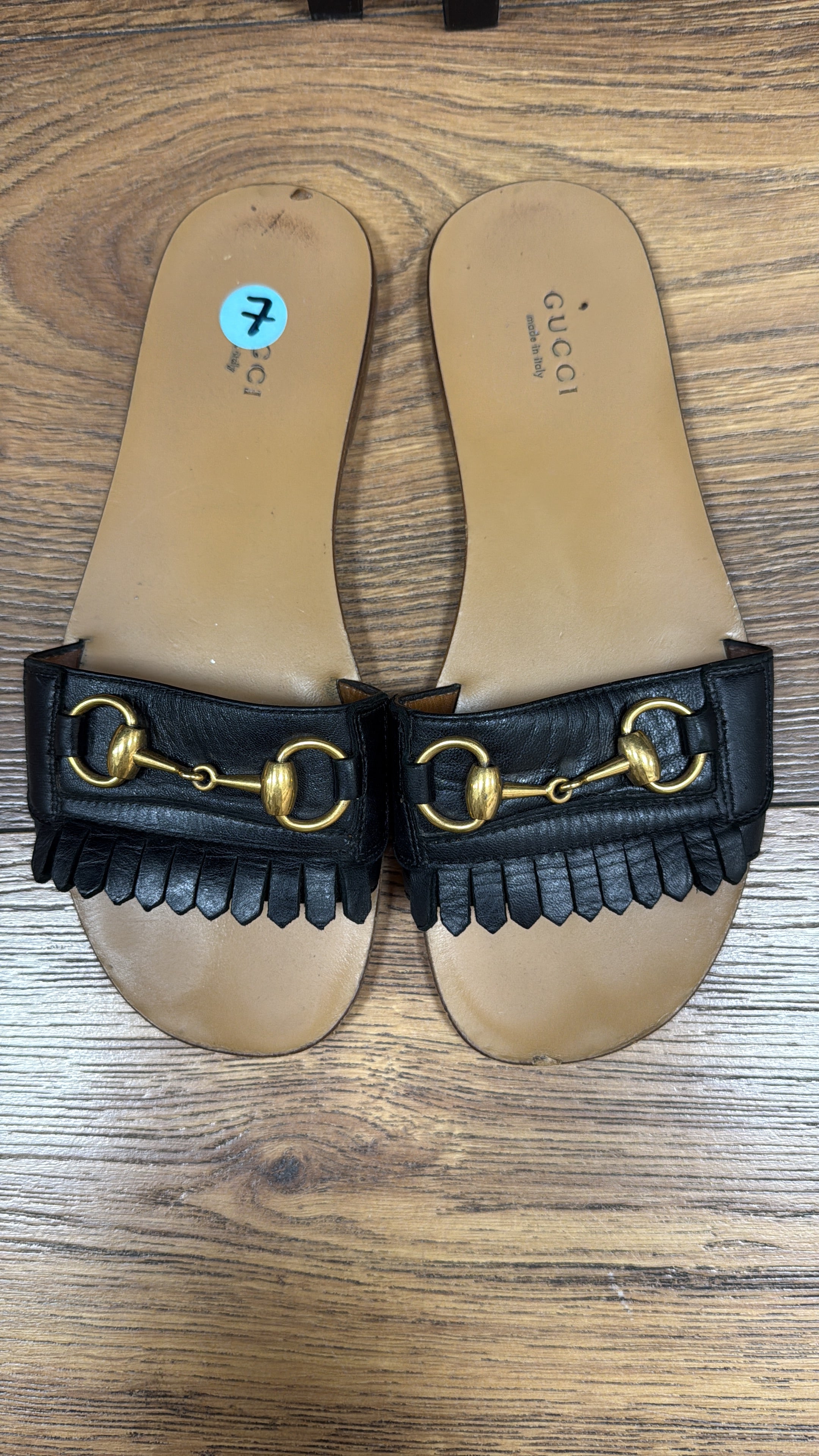 Gucci Malaga Black Slide size 7