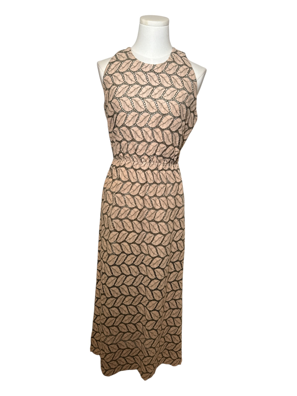 GAITEE ROSE AND GRAY LACE DRESS MEDIUM
