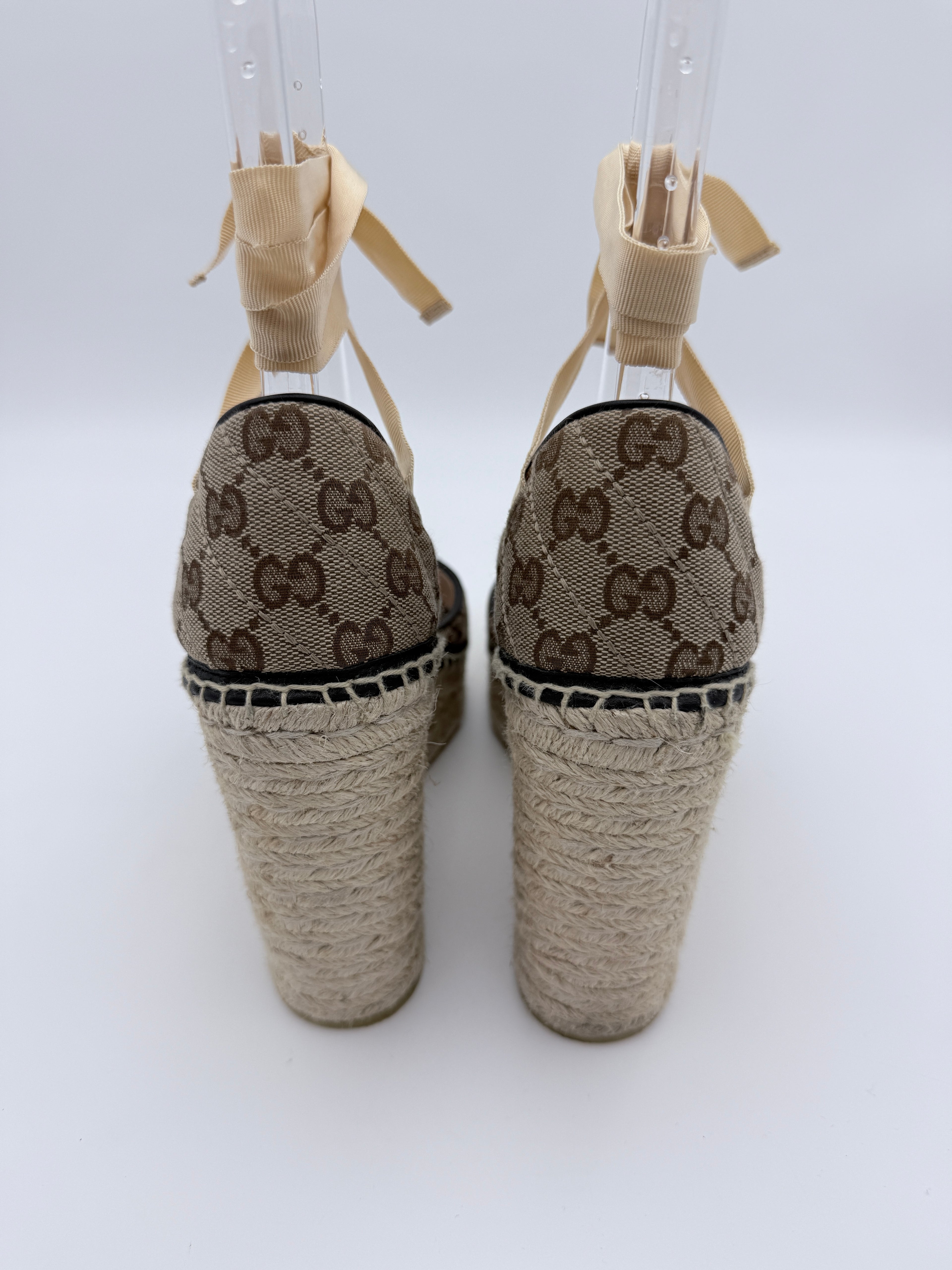 Gucci Monogram High espadrilles full set size 40,5