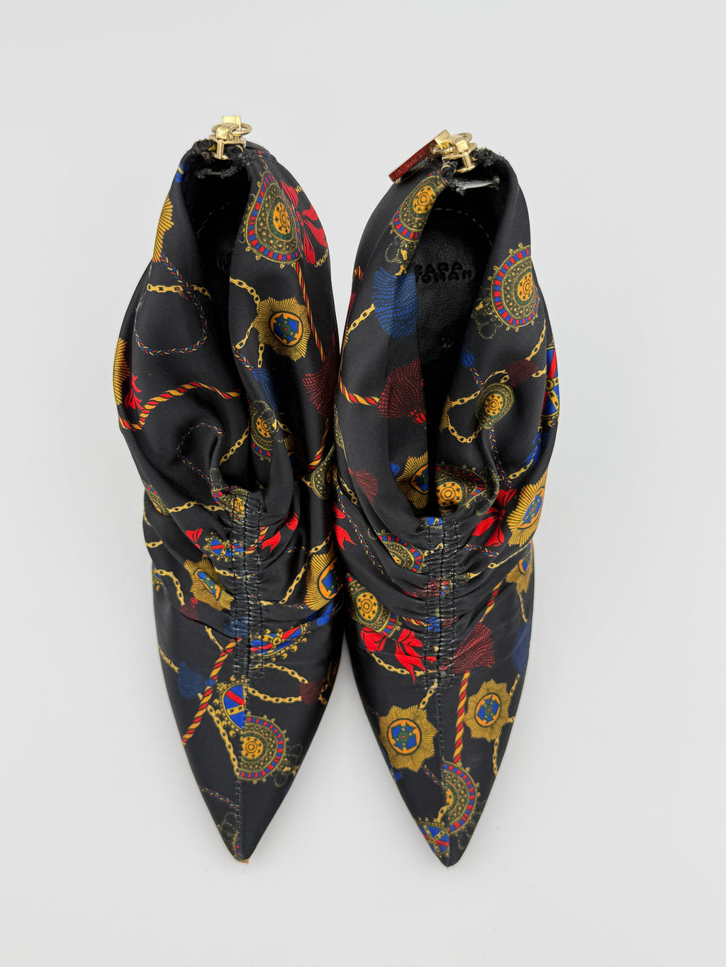 Zara Printed Boots Size 38