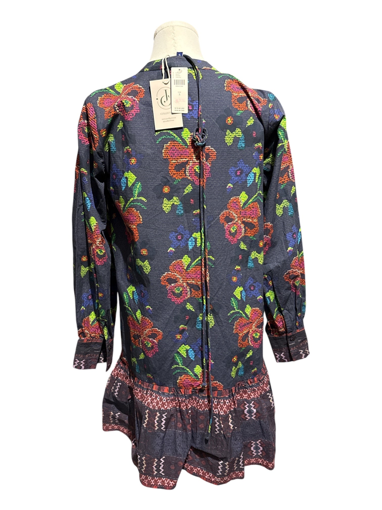 Anthropologie Blue Flower Short Dress with tags  Small