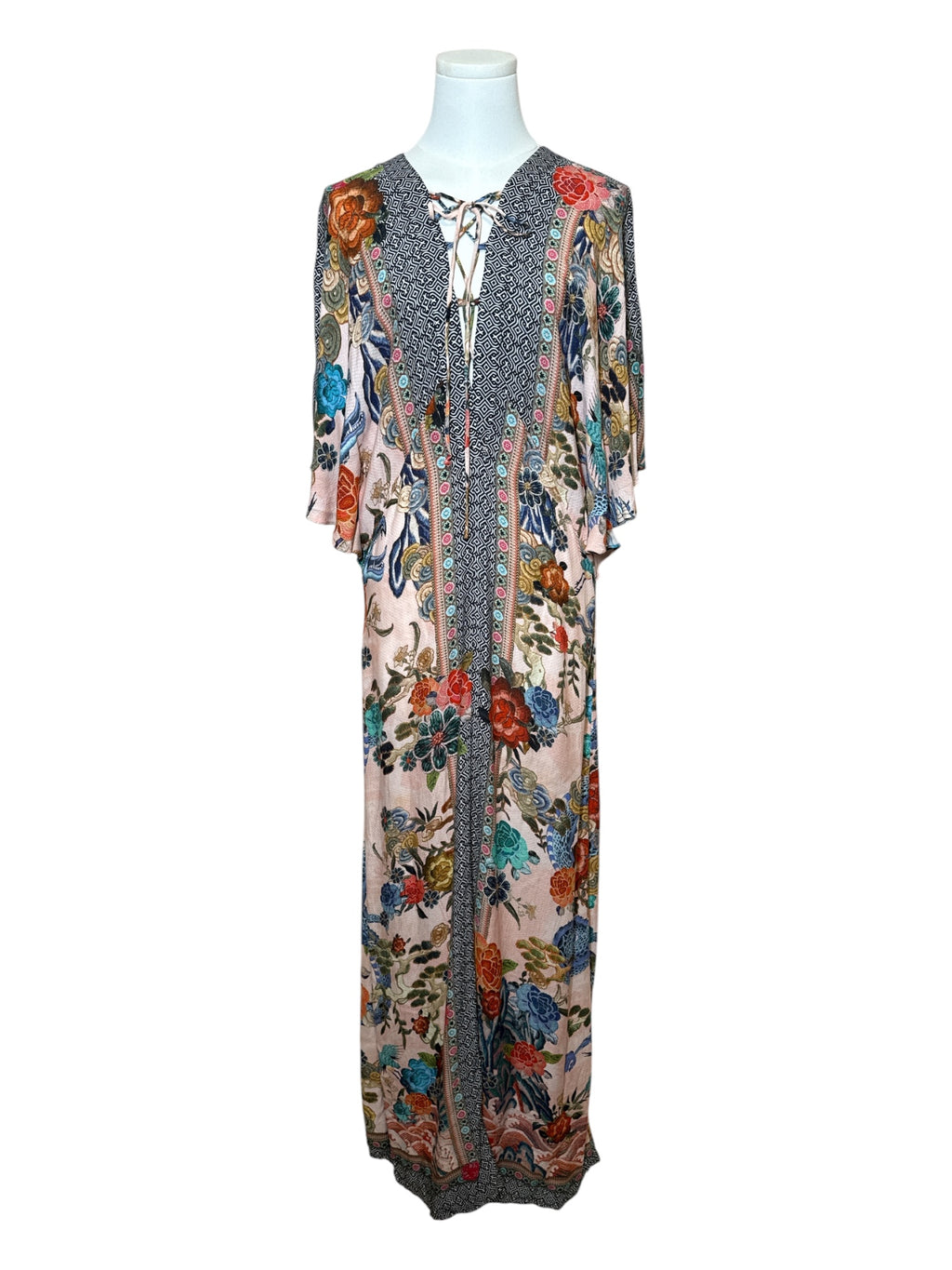 FARM RIO Pink Long Dress Medium