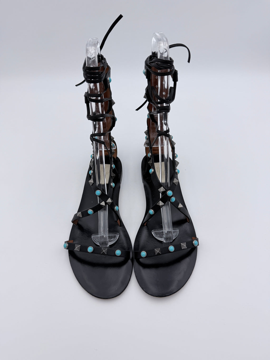 Valentino Black Gladiator Size 39