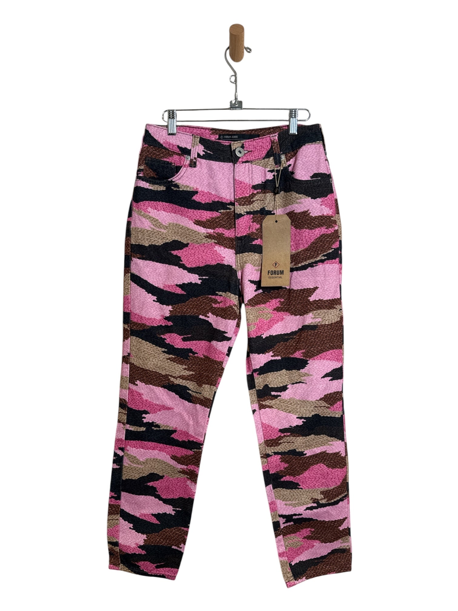 FORUM Pink Camo Denin Size 8