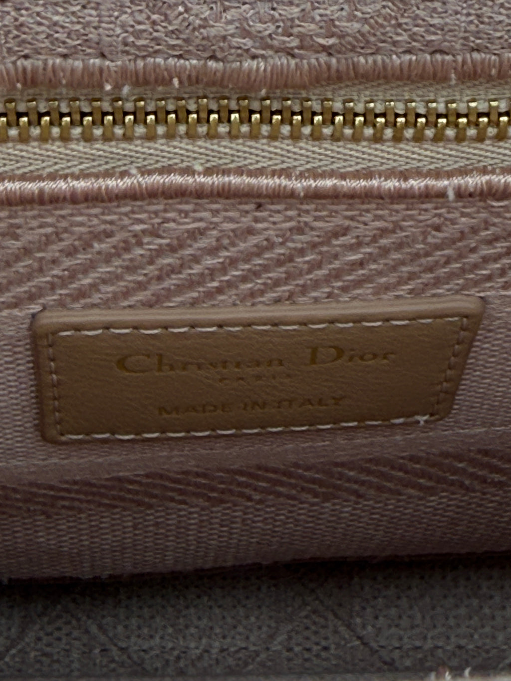 Lady Dior Cannage Rosewood Canvas