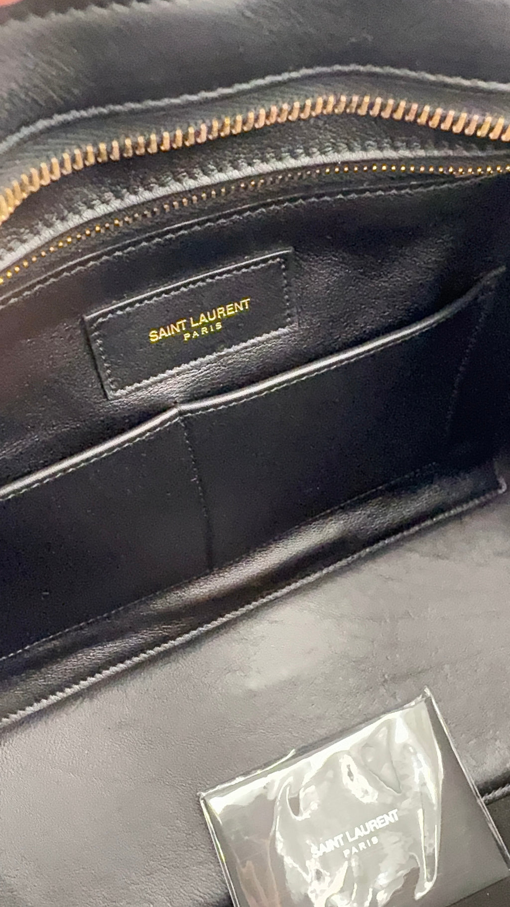 SAINT LAURENT CABAS BLACK GAB