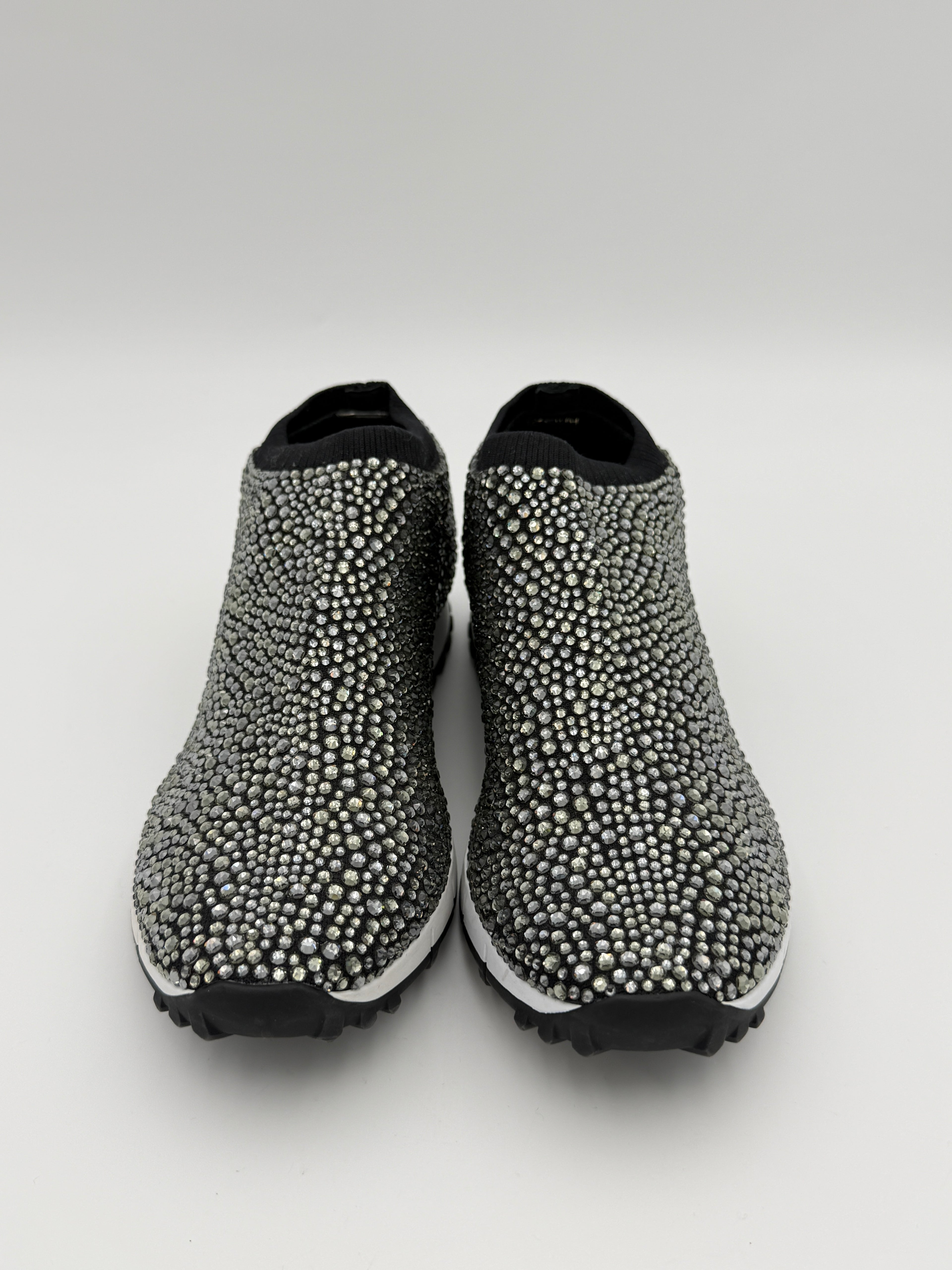 Jimmy Choo crystal sneakers size 37