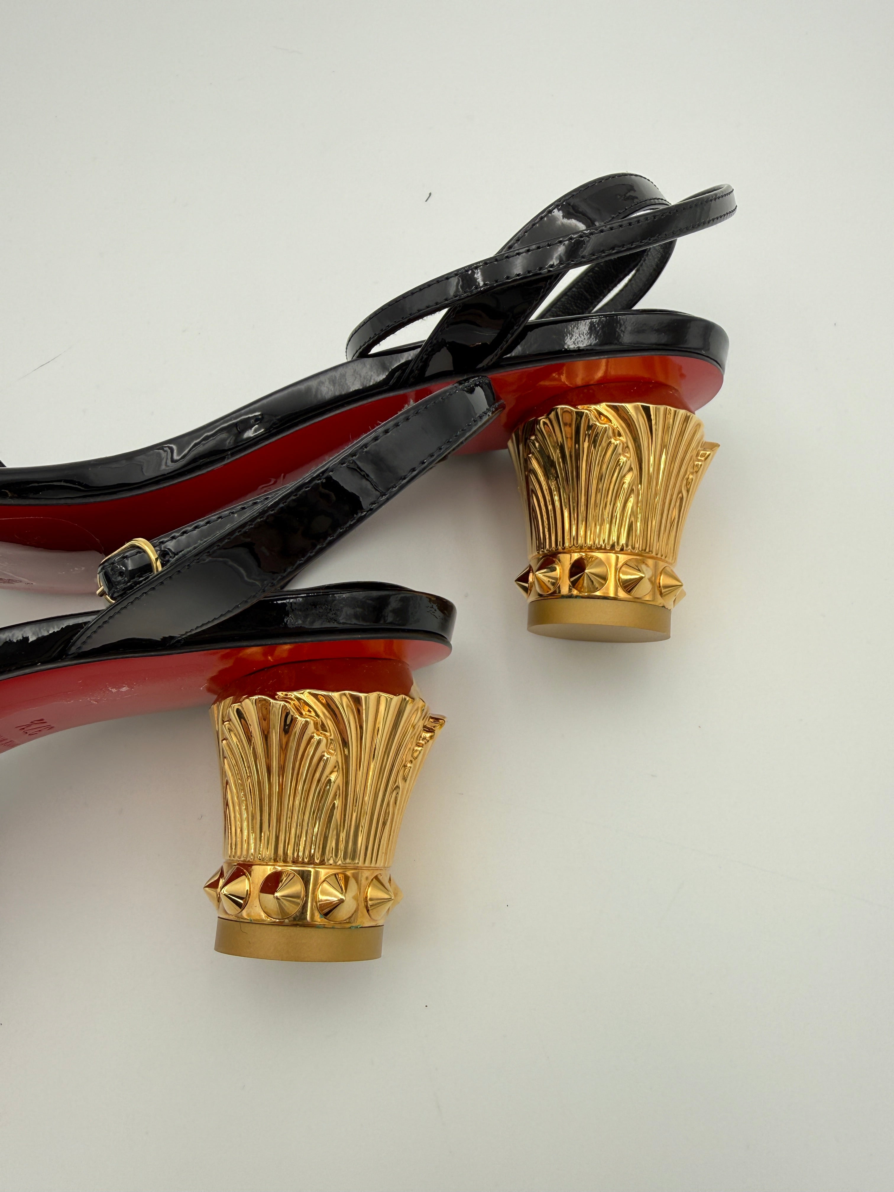 Louboutin Lipsita Queen Sandal Size 37.5
