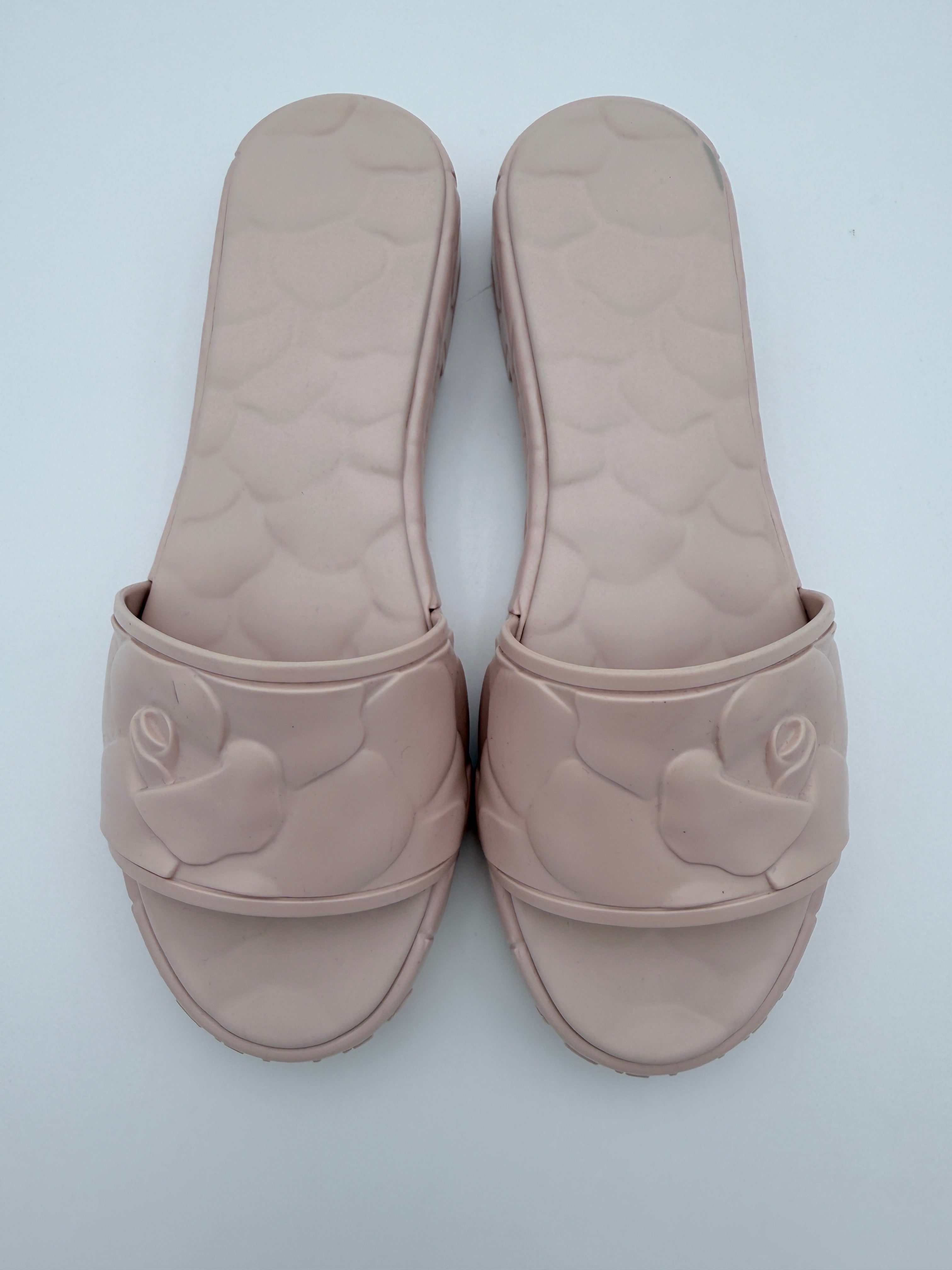 Valentino Blush Jelly flat edges size 39
