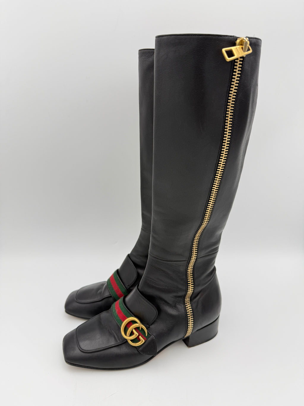 Gucci Marmont Black Boots Size 36,5
