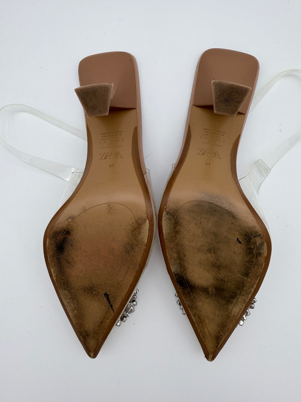 Zara Rhinestones Sling back size 37