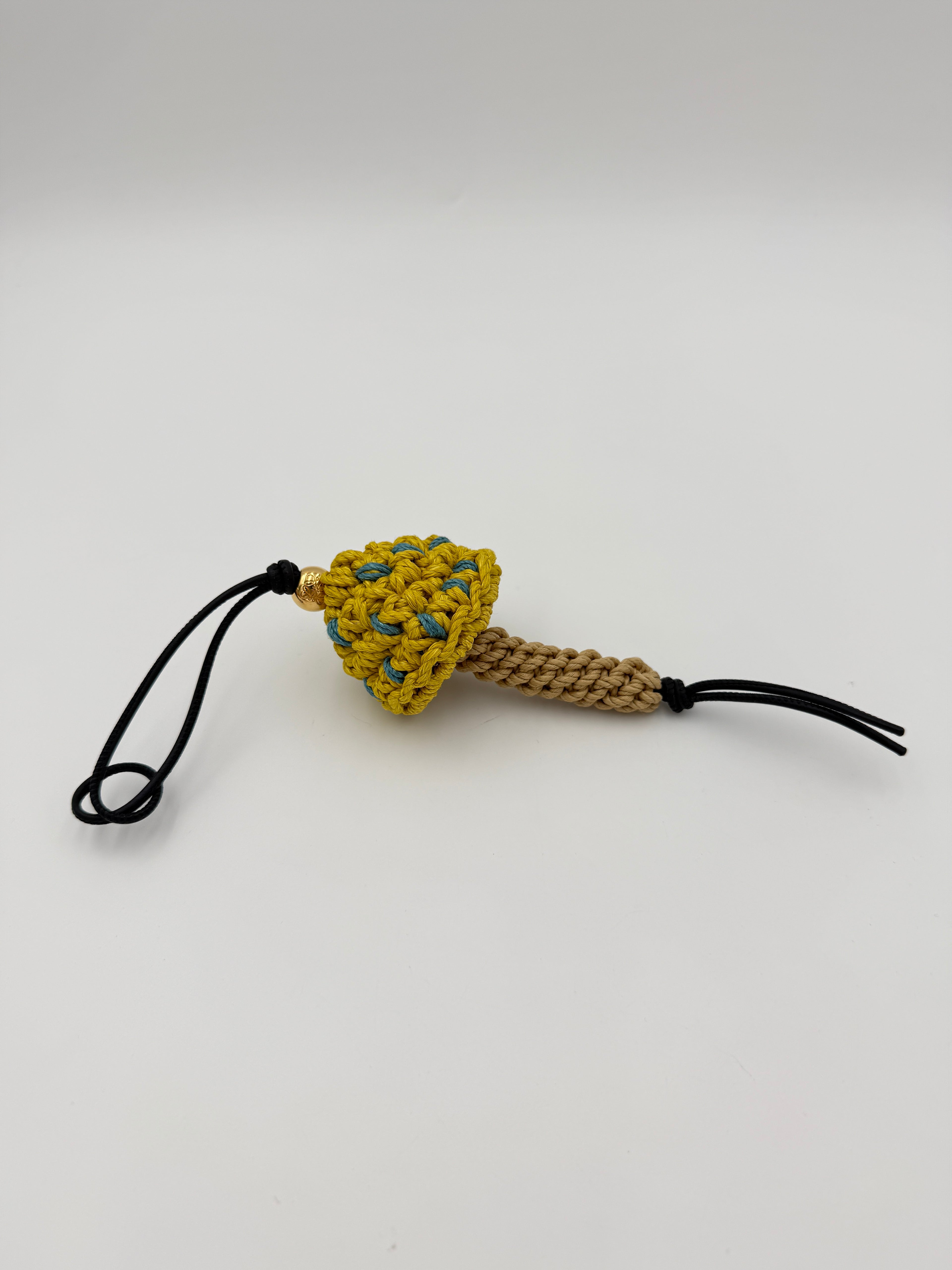 LOEWE CROCHET MUSHROOM BAG CHARM