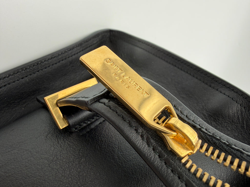 SAINT LAURENT CABAS BLACK GAB