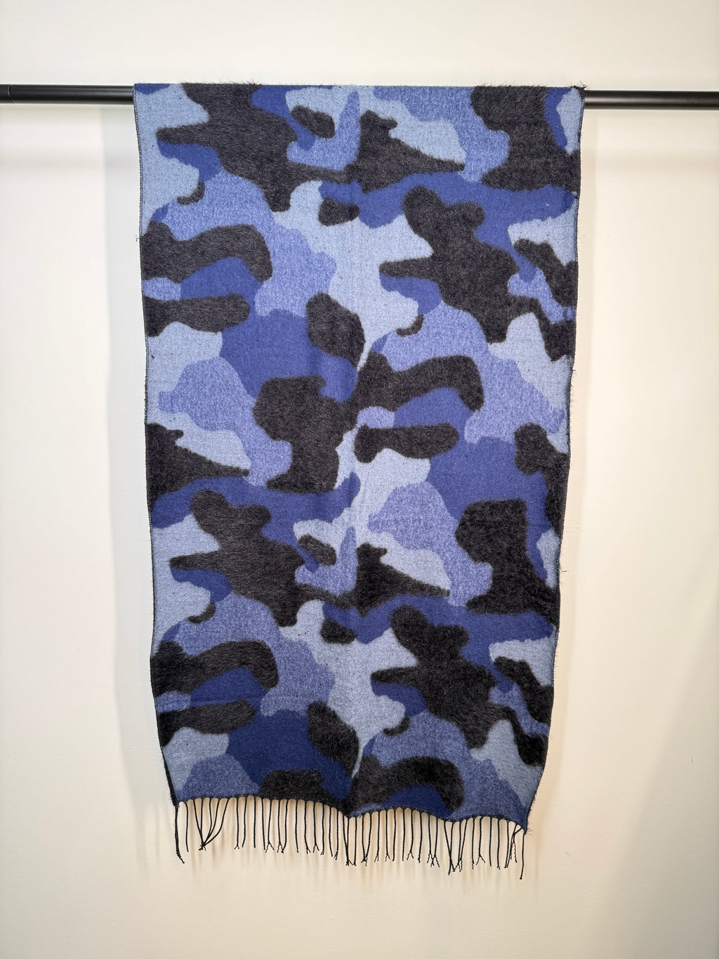 Blue Militar print scarf